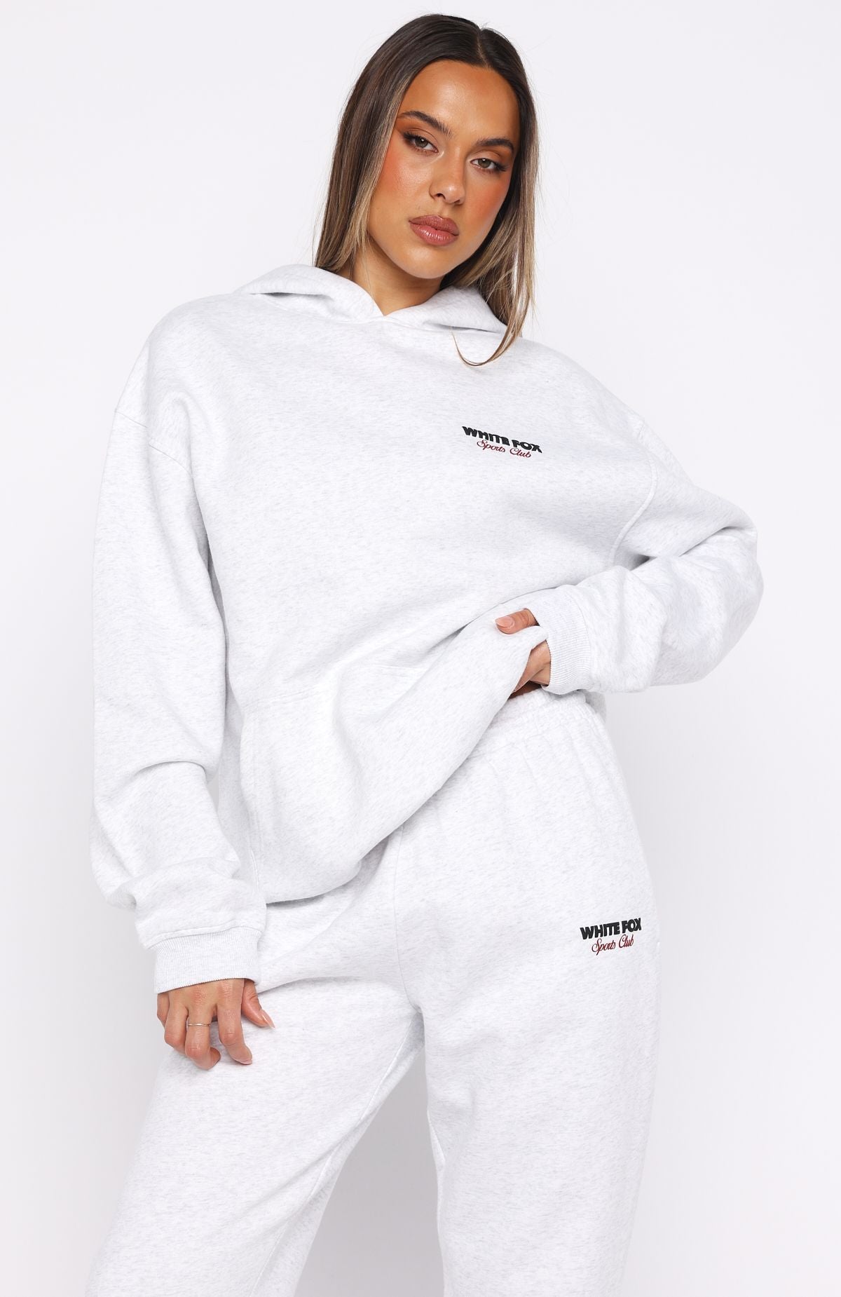 Club 14 Izzy Oversized Hoodie Grey MarleXXS/XS