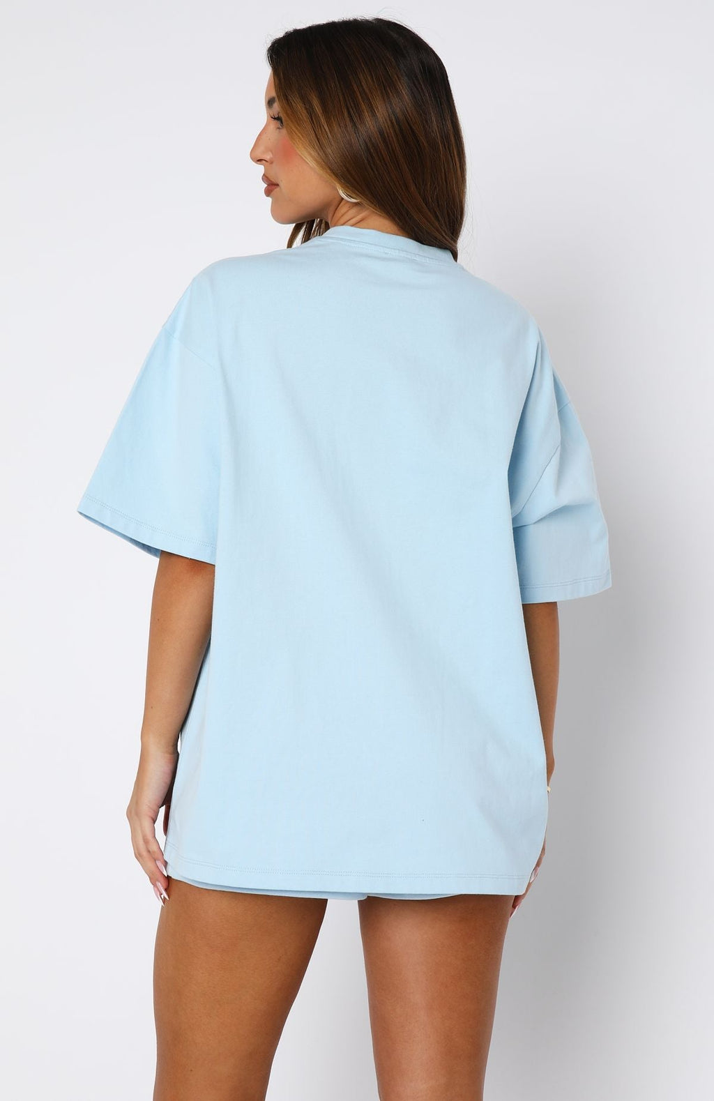 Ready To Go Oversized Tee Baby BlueM/L