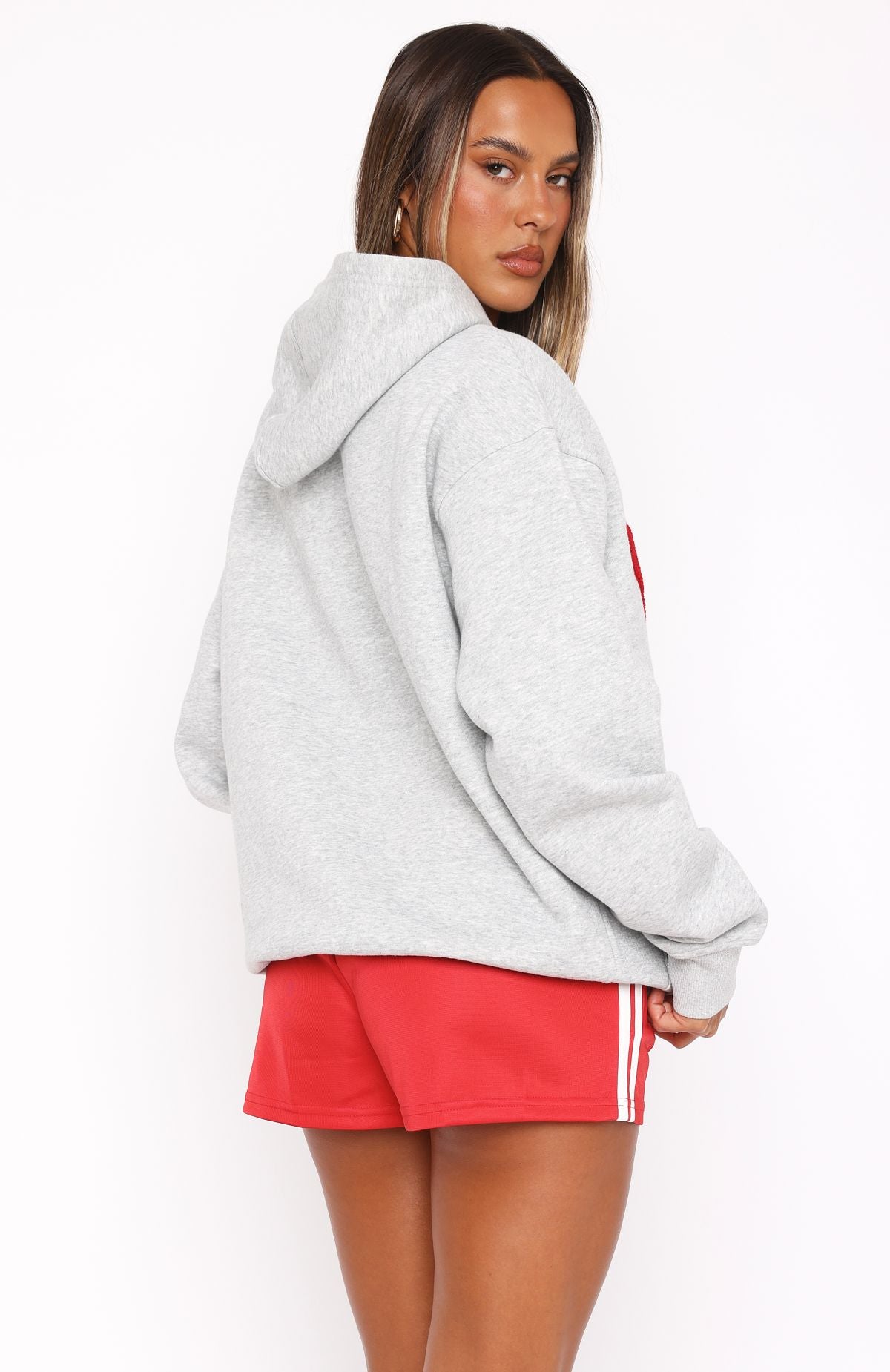 Give It Away Oversized Hoodie Dark Grey MarleM/L
