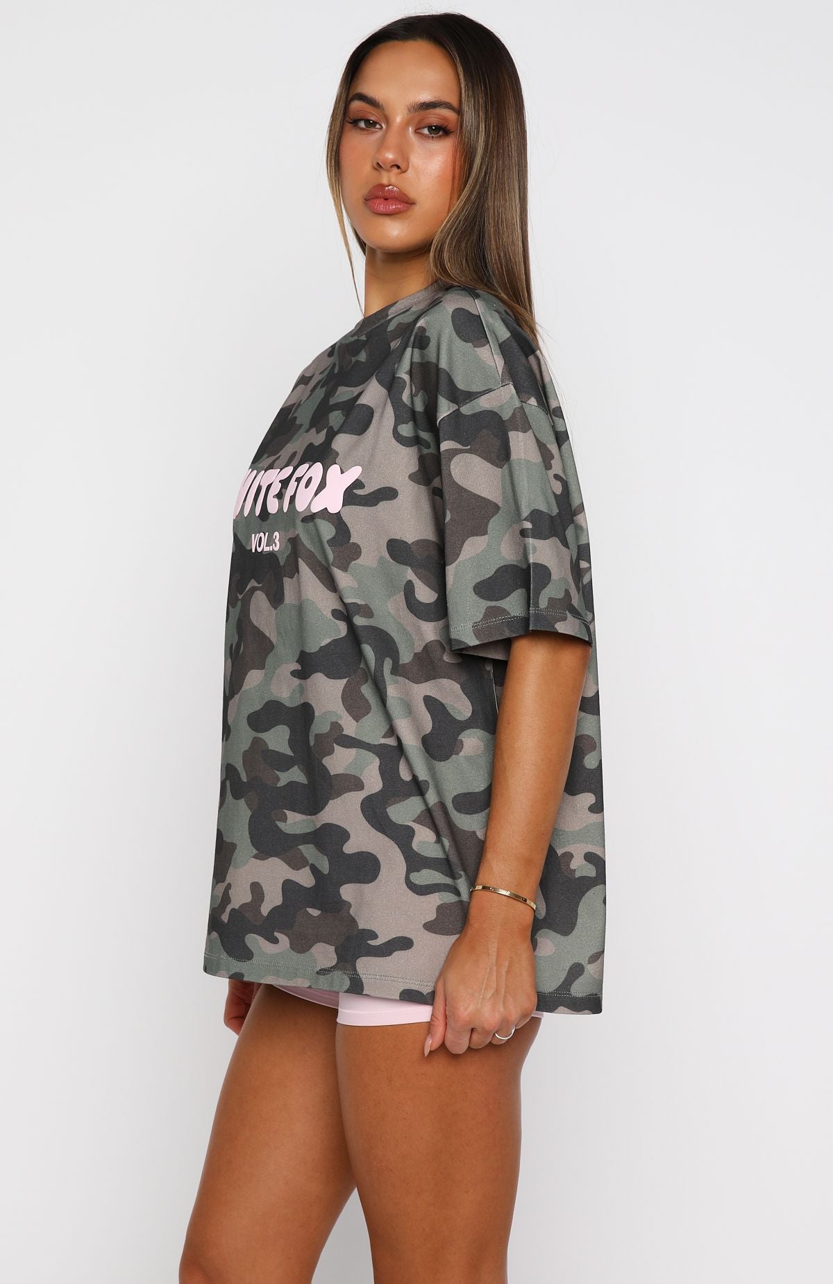Offstage Printed Oversized Tee Washed CamoXS/S