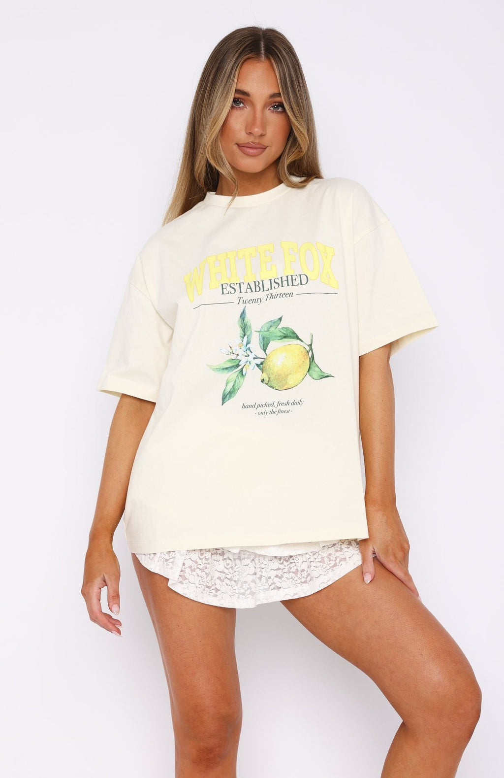 Fresh Daily Oversized Tee Off WhiteXS/S