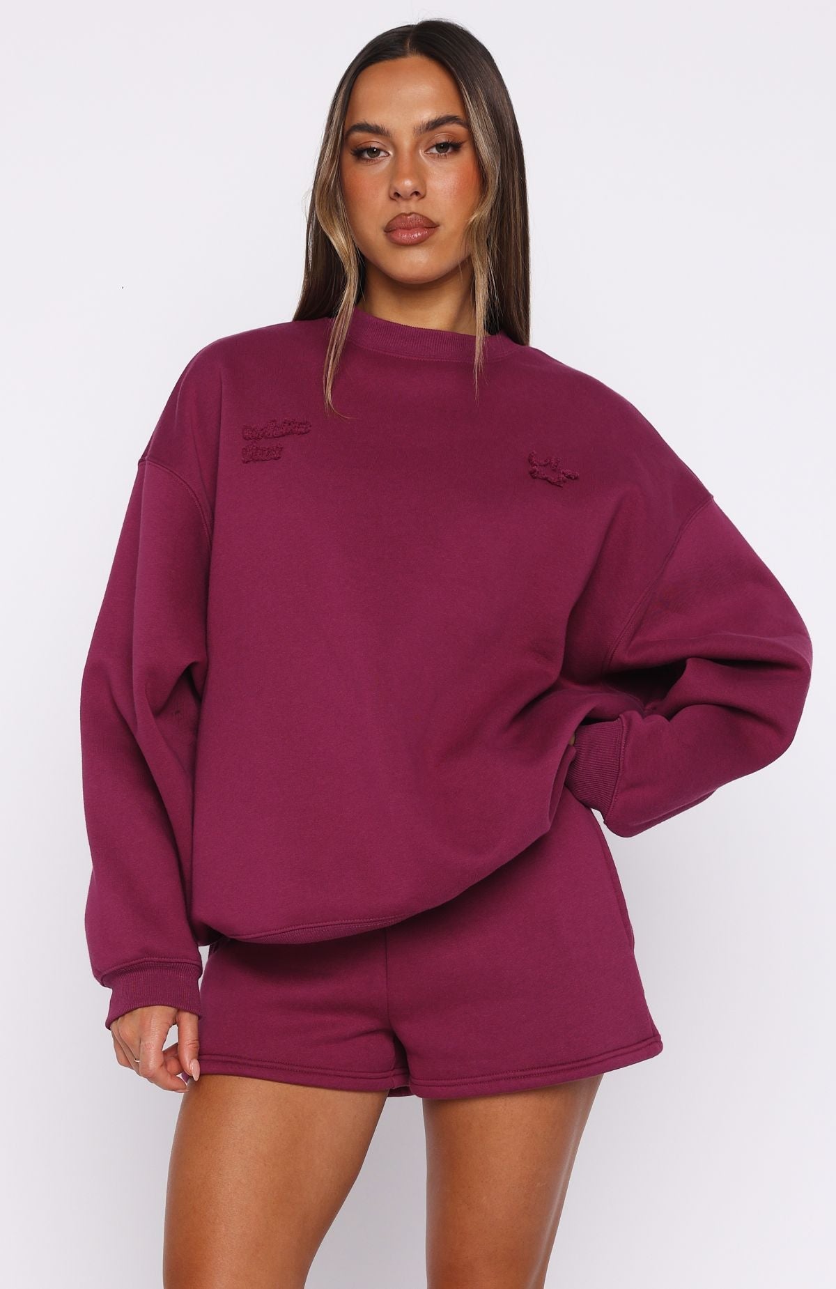 From The Archives Lexi Oversized Sweater BerryXXS/XS