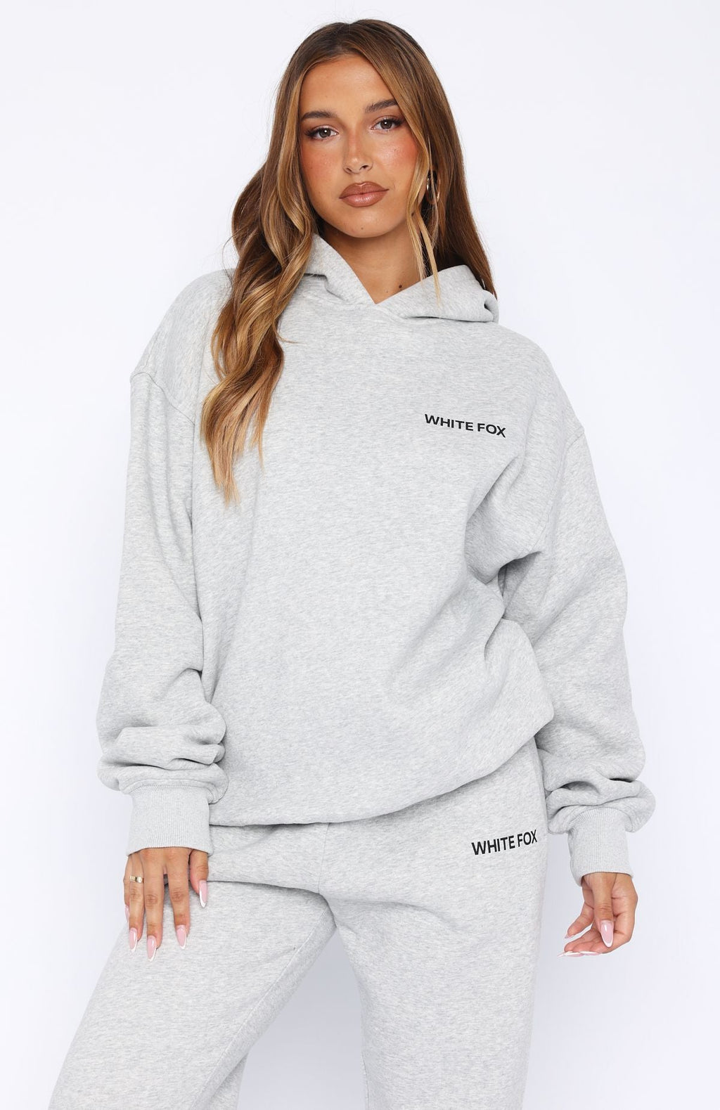 Core Classic Oversized Hoodie Dark Grey MarleS/M