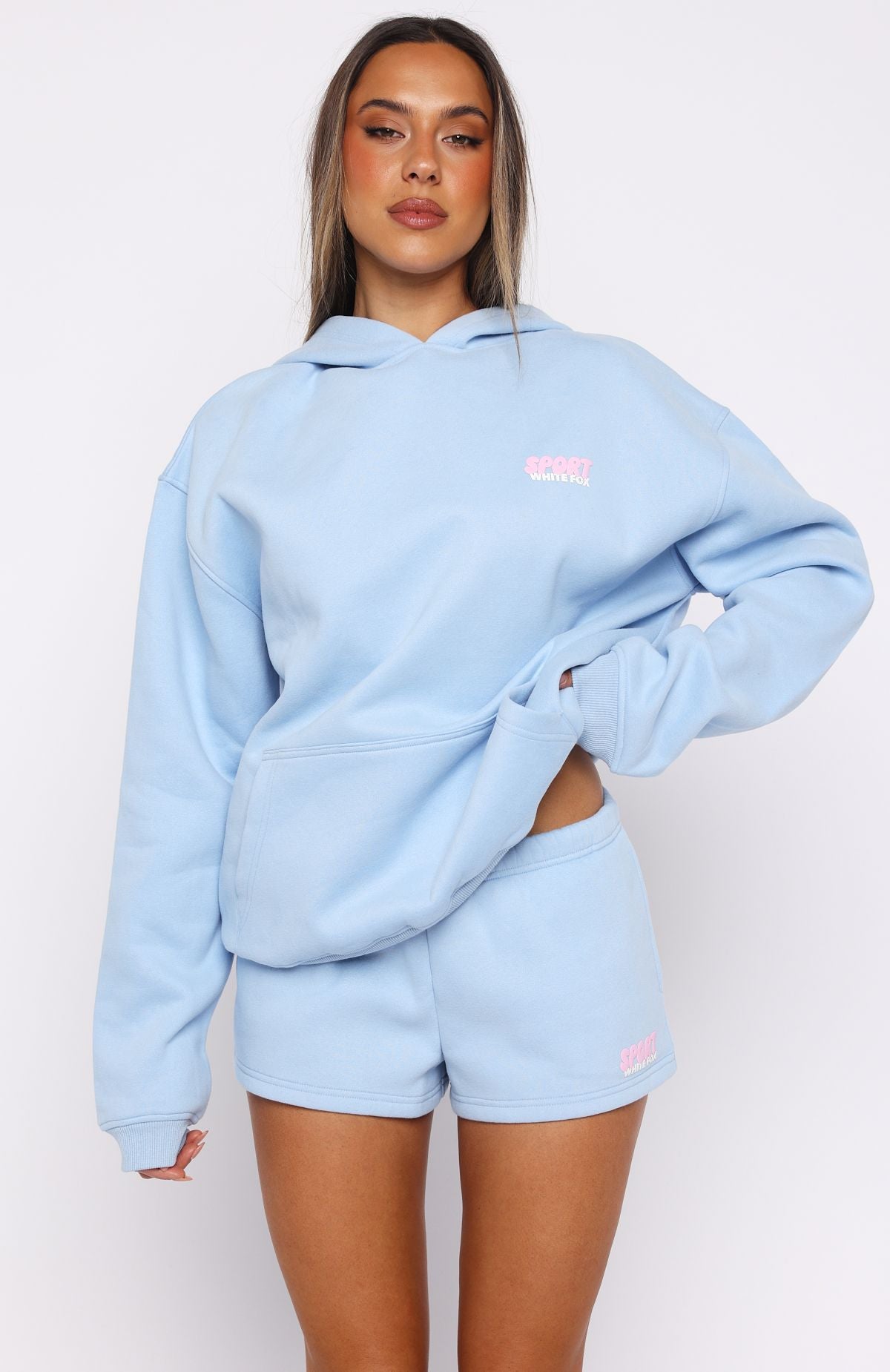 Club 14 Peyton Oversized Hoodie BlueXXS/XS