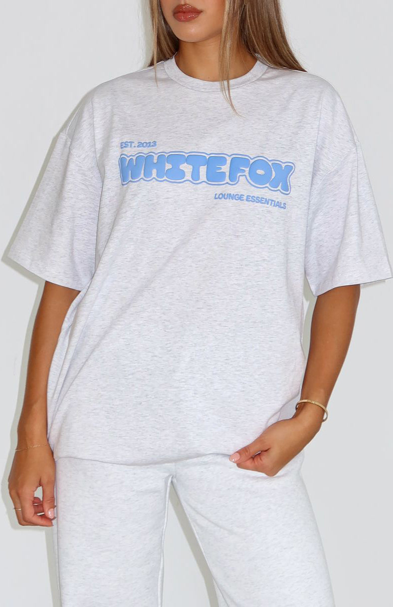 Give It A Try Oversized Tee Grey MarleXXS/XS