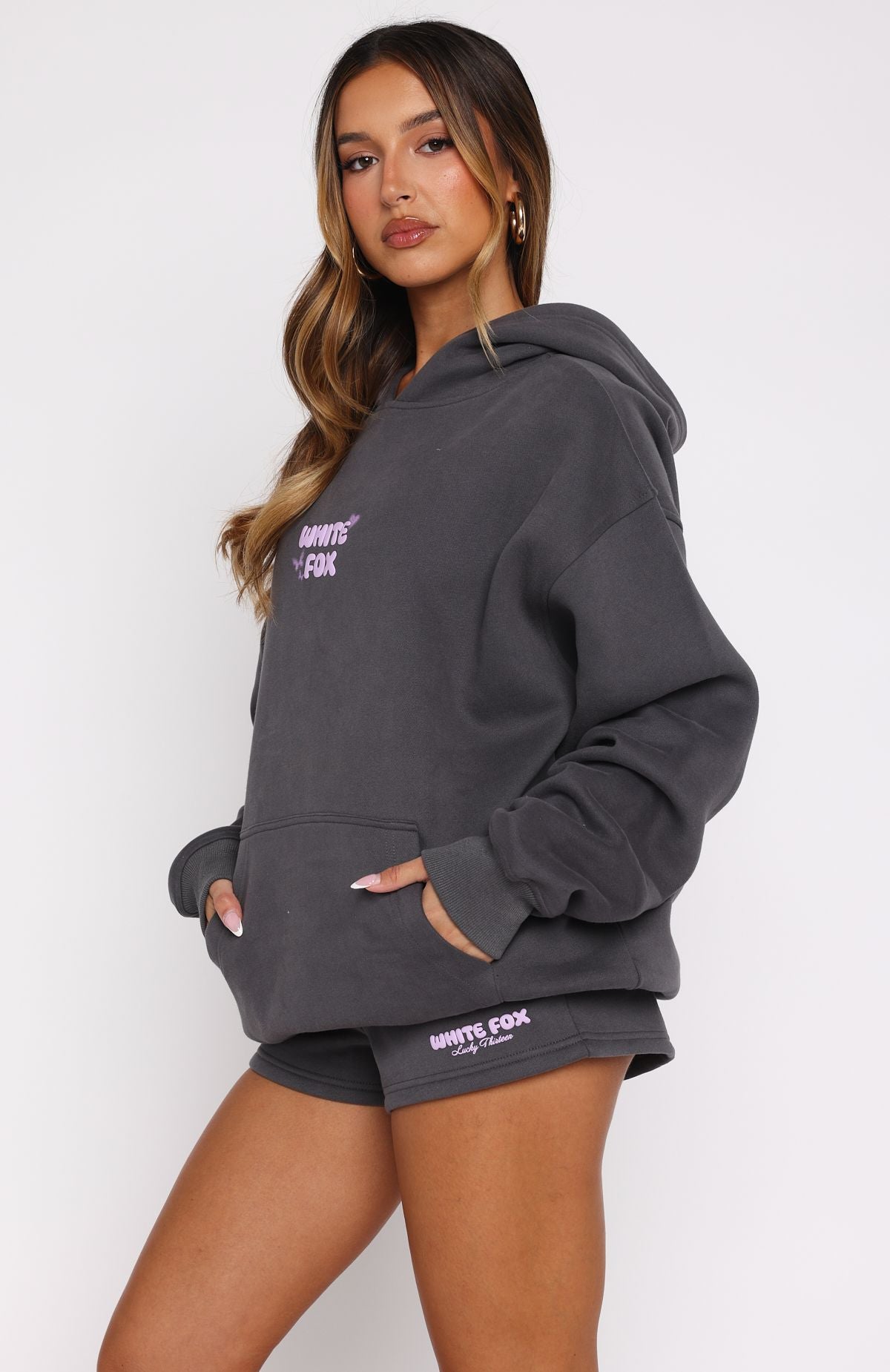 Lucky Thirteen Stephanie Oversized Hoodie VolcanicS/M