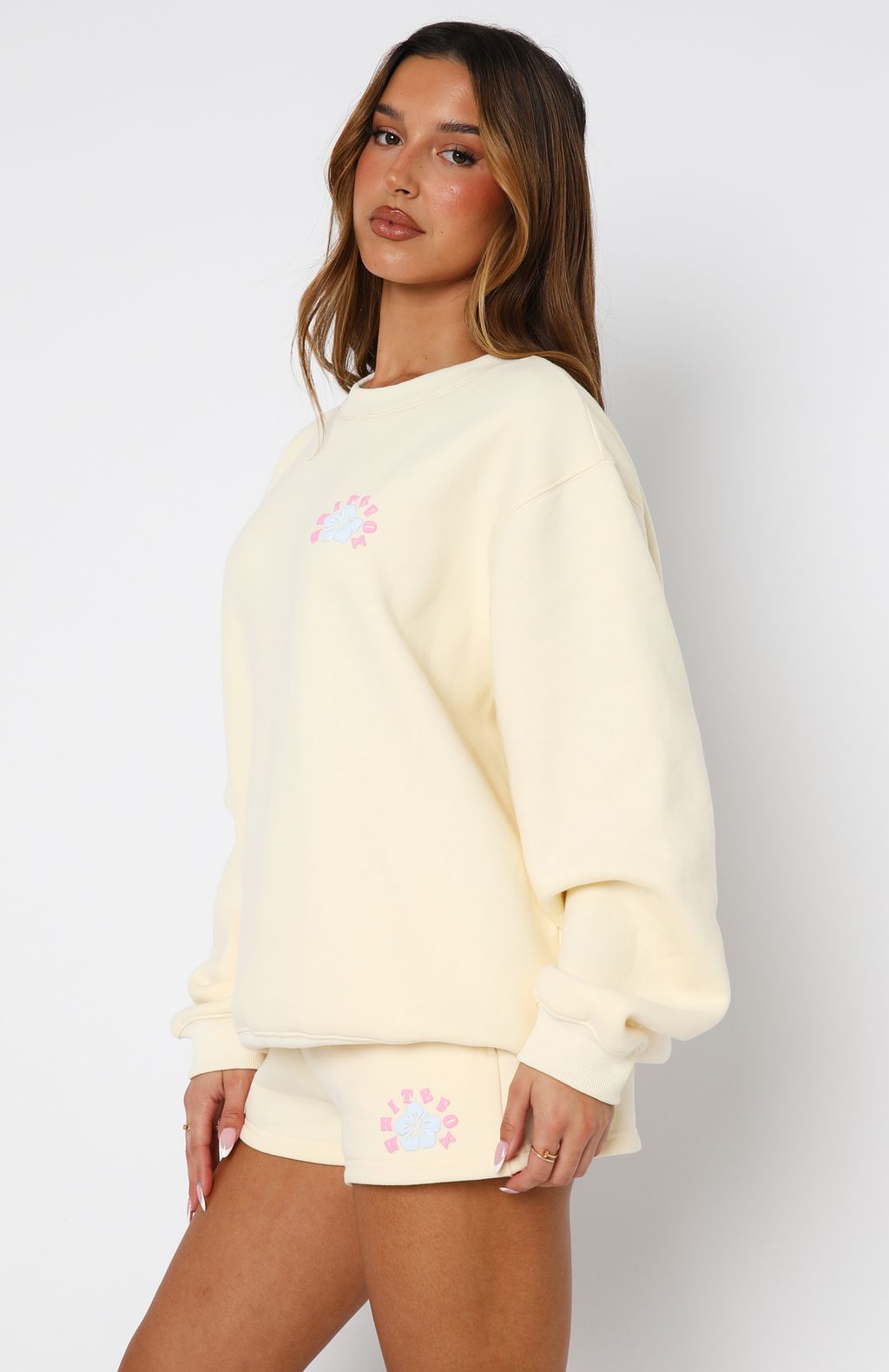 Keep Blooming Oversized Sweater LemonS/M