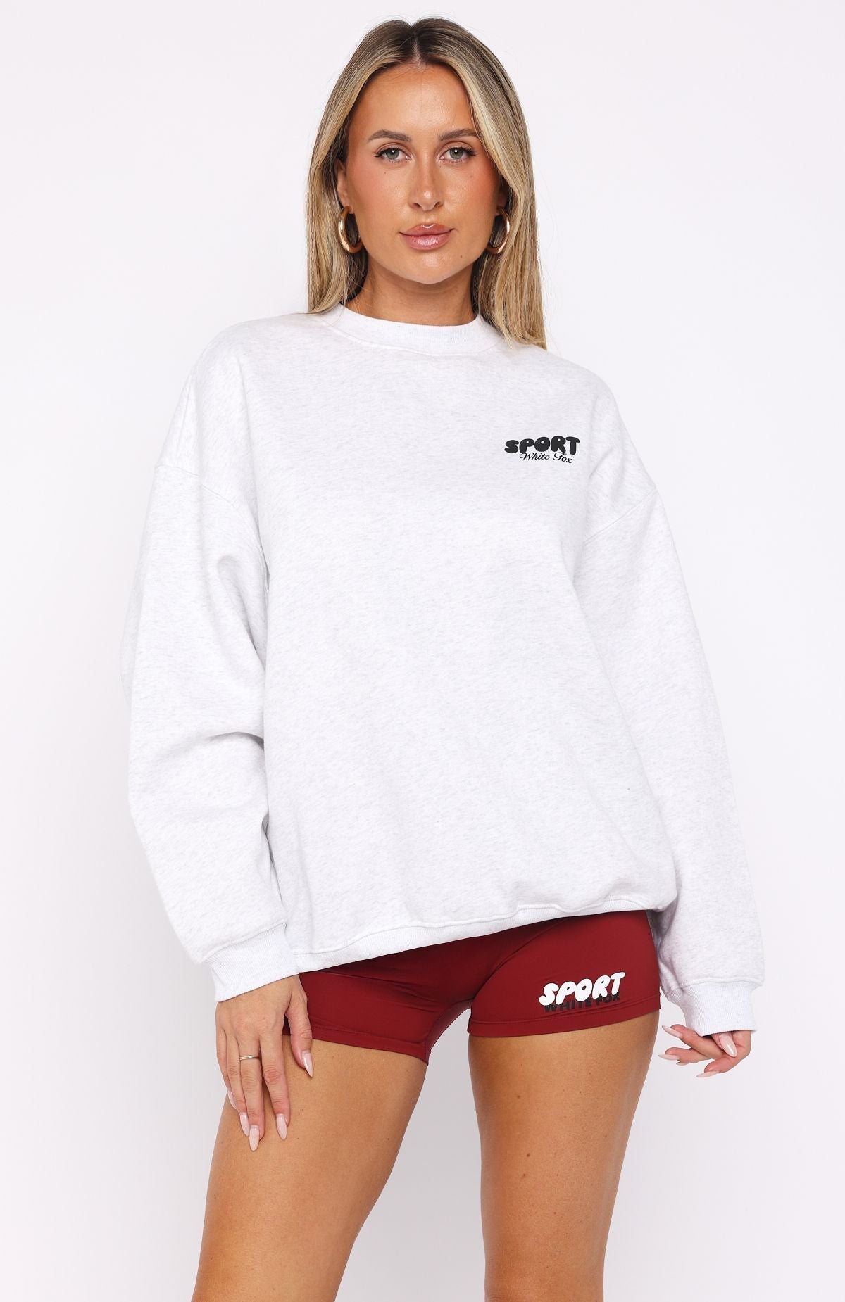 Club 14 Peyton Oversized Sweater Grey MarleXS/S