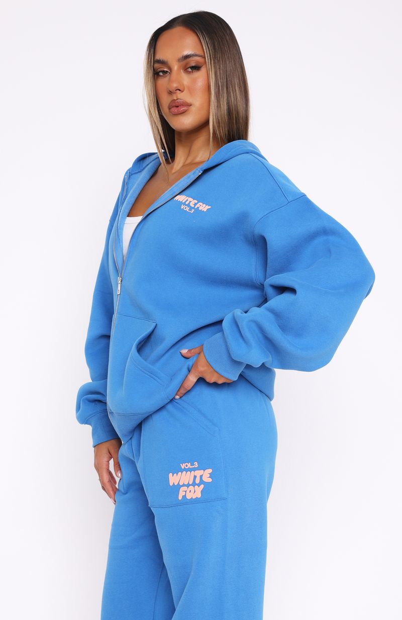 Offstage Zip Front Hoodie AzureS/M
