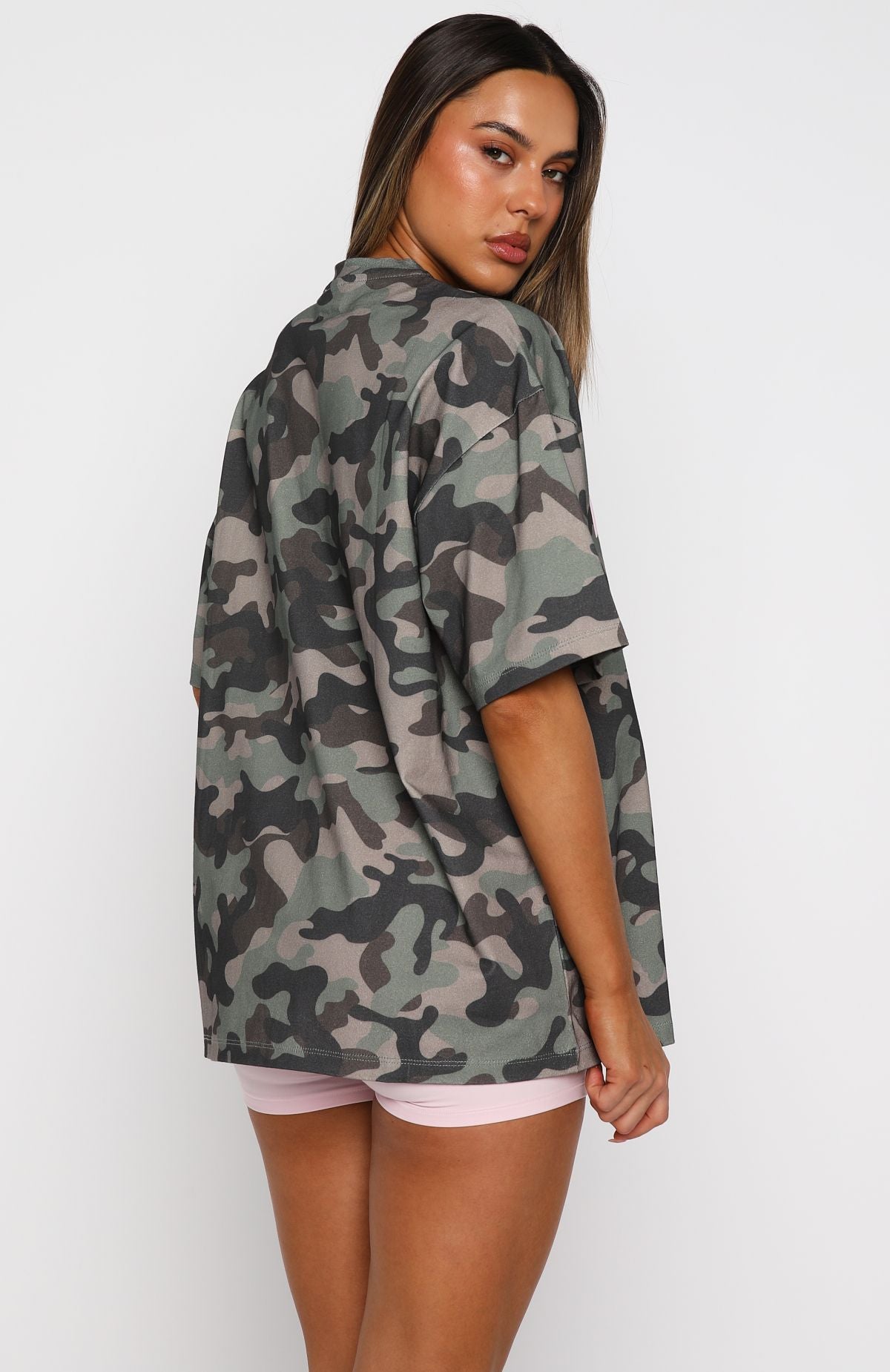 Offstage Printed Oversized Tee Washed CamoS/M