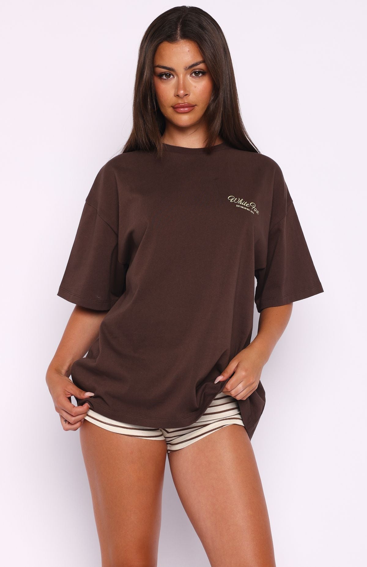 Slow Burner Oversized Tee ChocolateXS/S