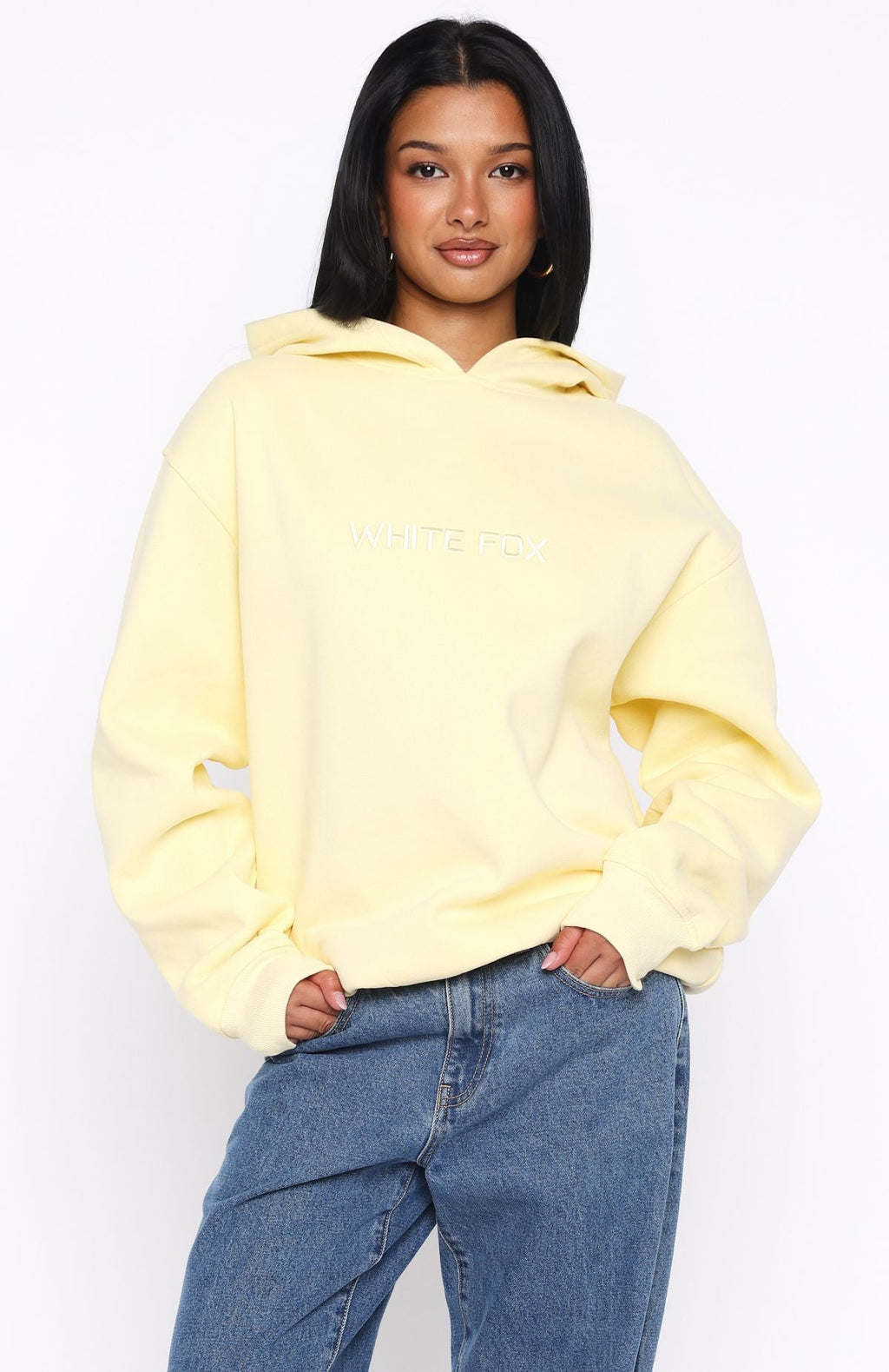 Stay Lifted Oversized Hoodie LemonXS/S