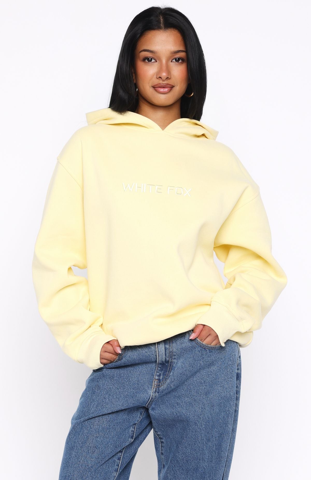 Stay Lifted Oversized Hoodie LemonXS/S