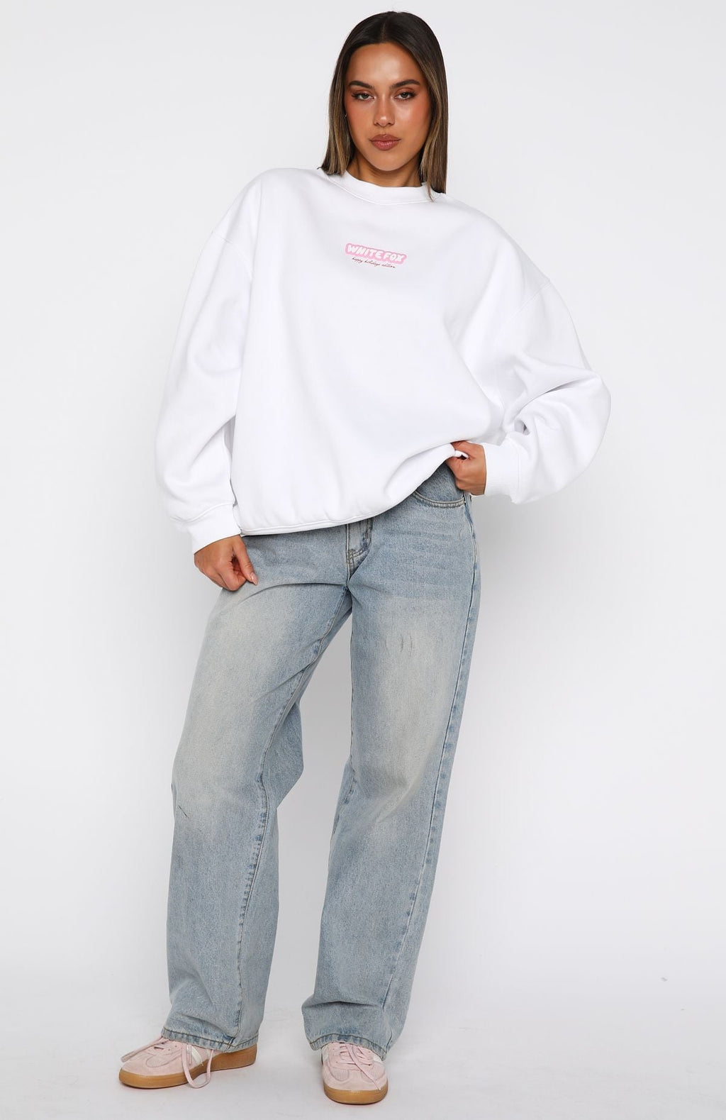 Santa Baby Oversized Sweater WhiteL/XL