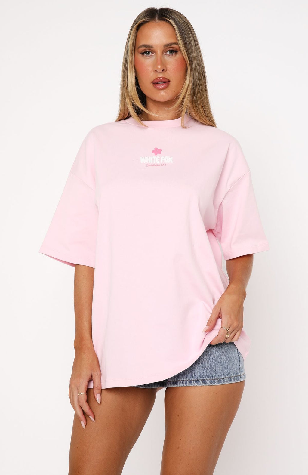 Tropic Time Oversized Tee PinkXXS/XS