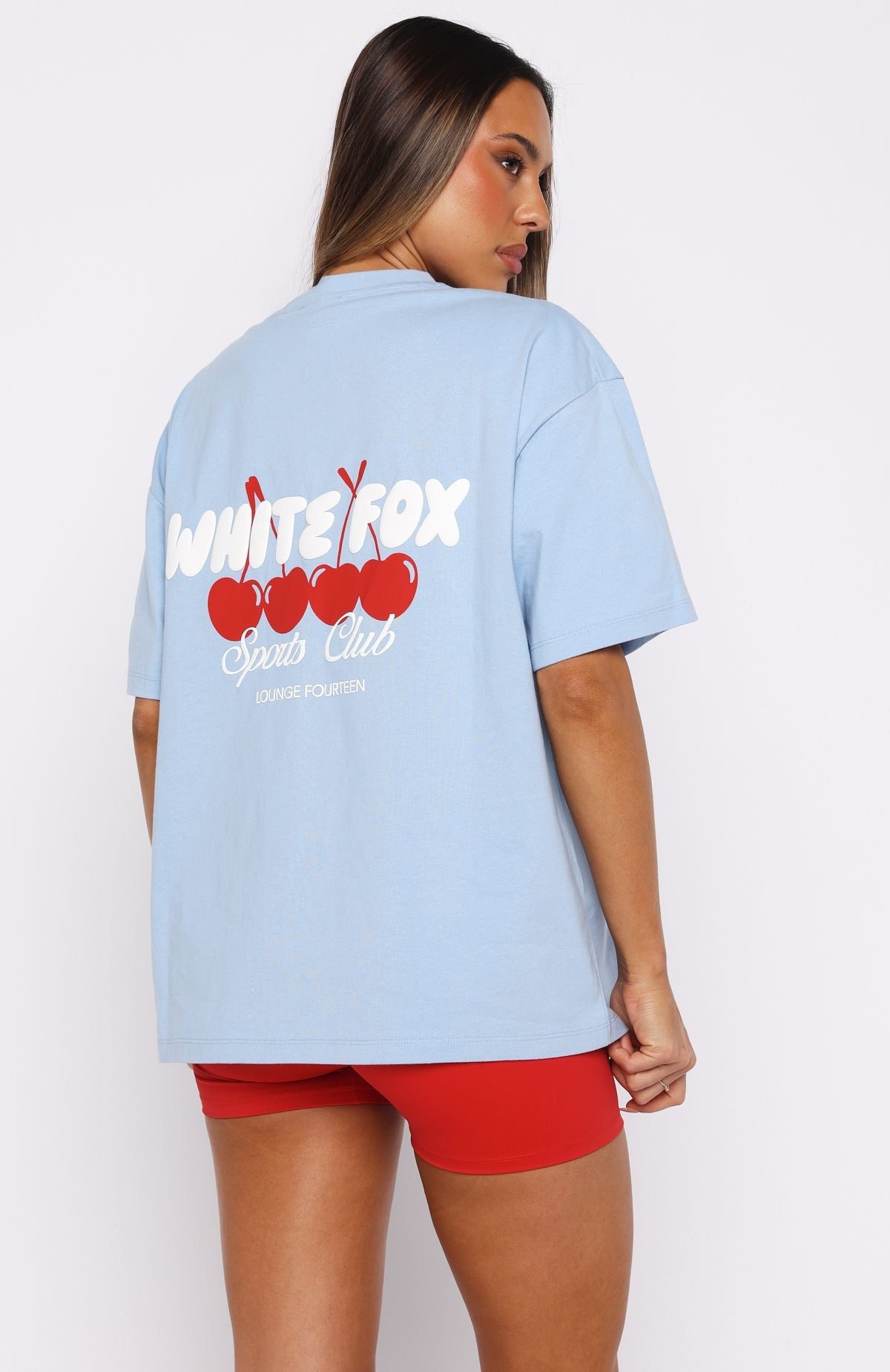 Club 14 Cassie Oversized Tee BlueM/L