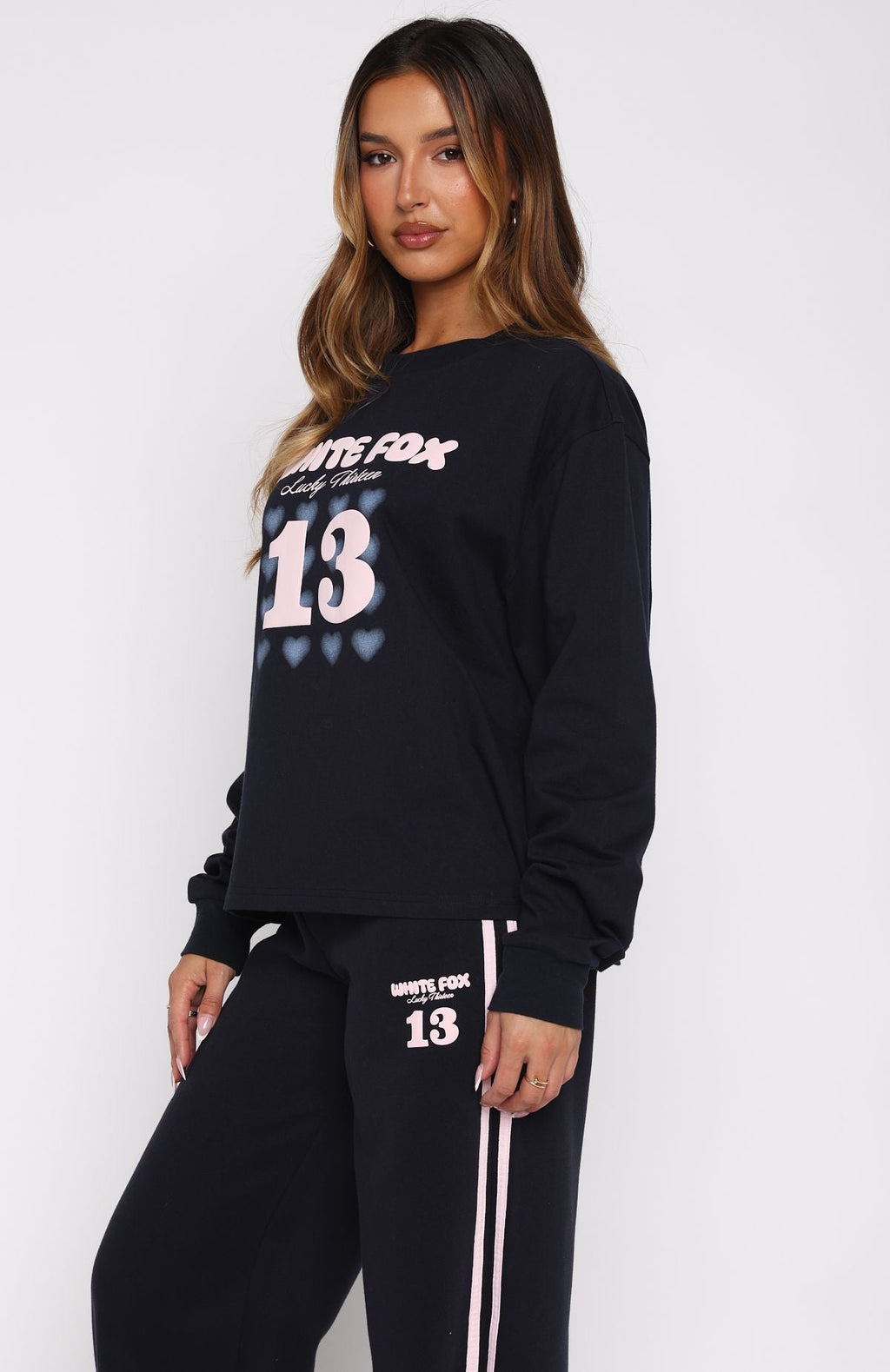 Lucky Thirteen Charise Long Sleeve Tee NavyXS/S