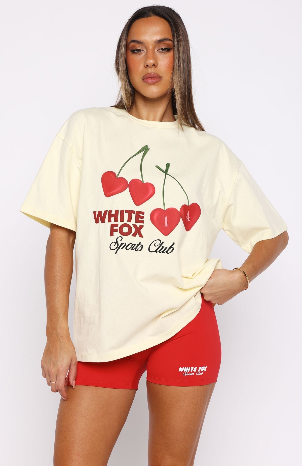 Club 14 Izzy Oversized Tee LemonXS/S