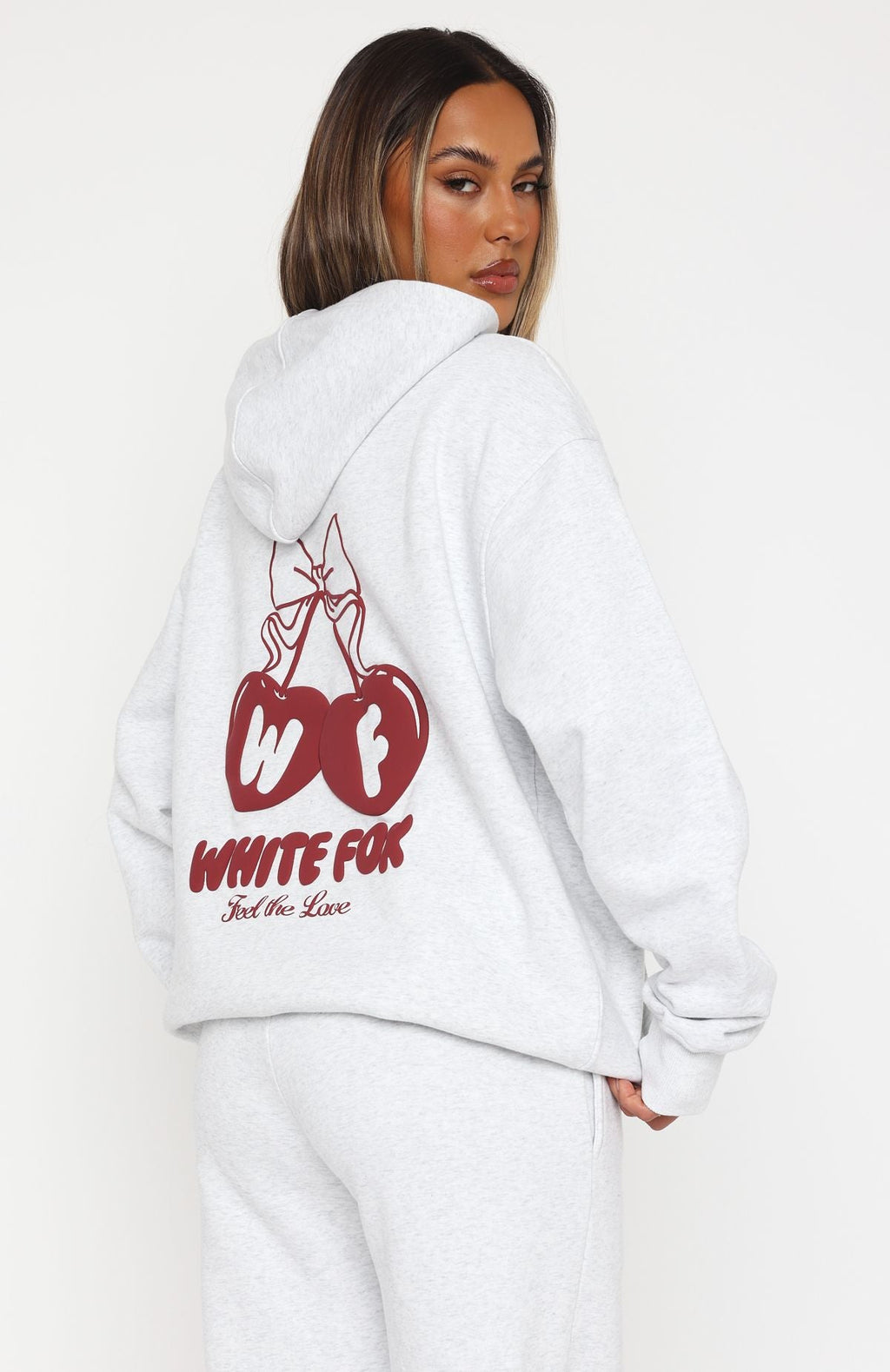 Feel The Love Oversized Hoodie Grey MarleS/M