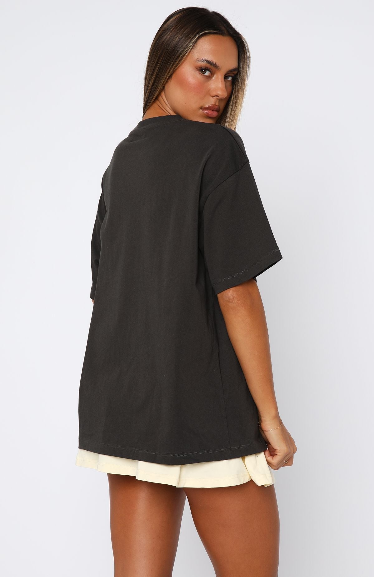 From The Archives Charli Oversized Tee CharcoalS/M