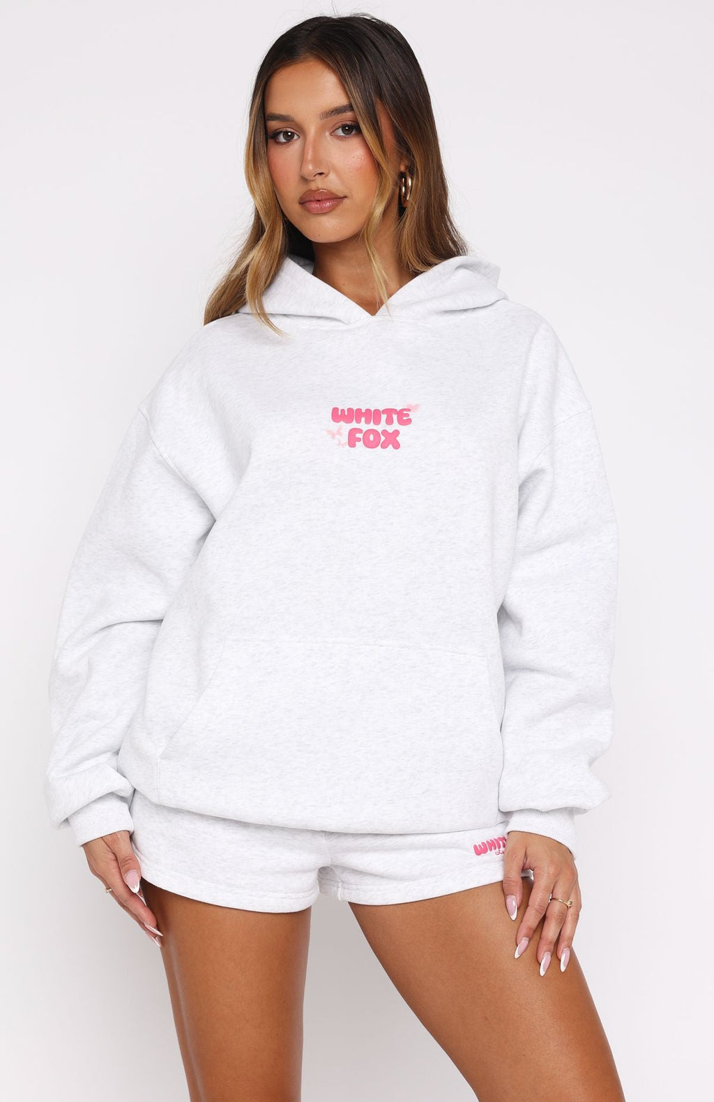 Lucky Thirteen Stephanie Oversized Hoodie Grey MarleXXS/XS