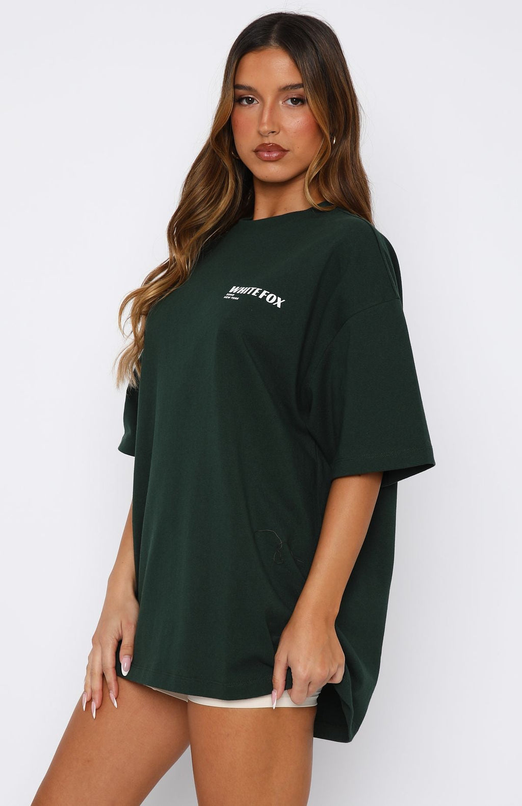 New York Archives Oversized Tee Forest GreenM/L