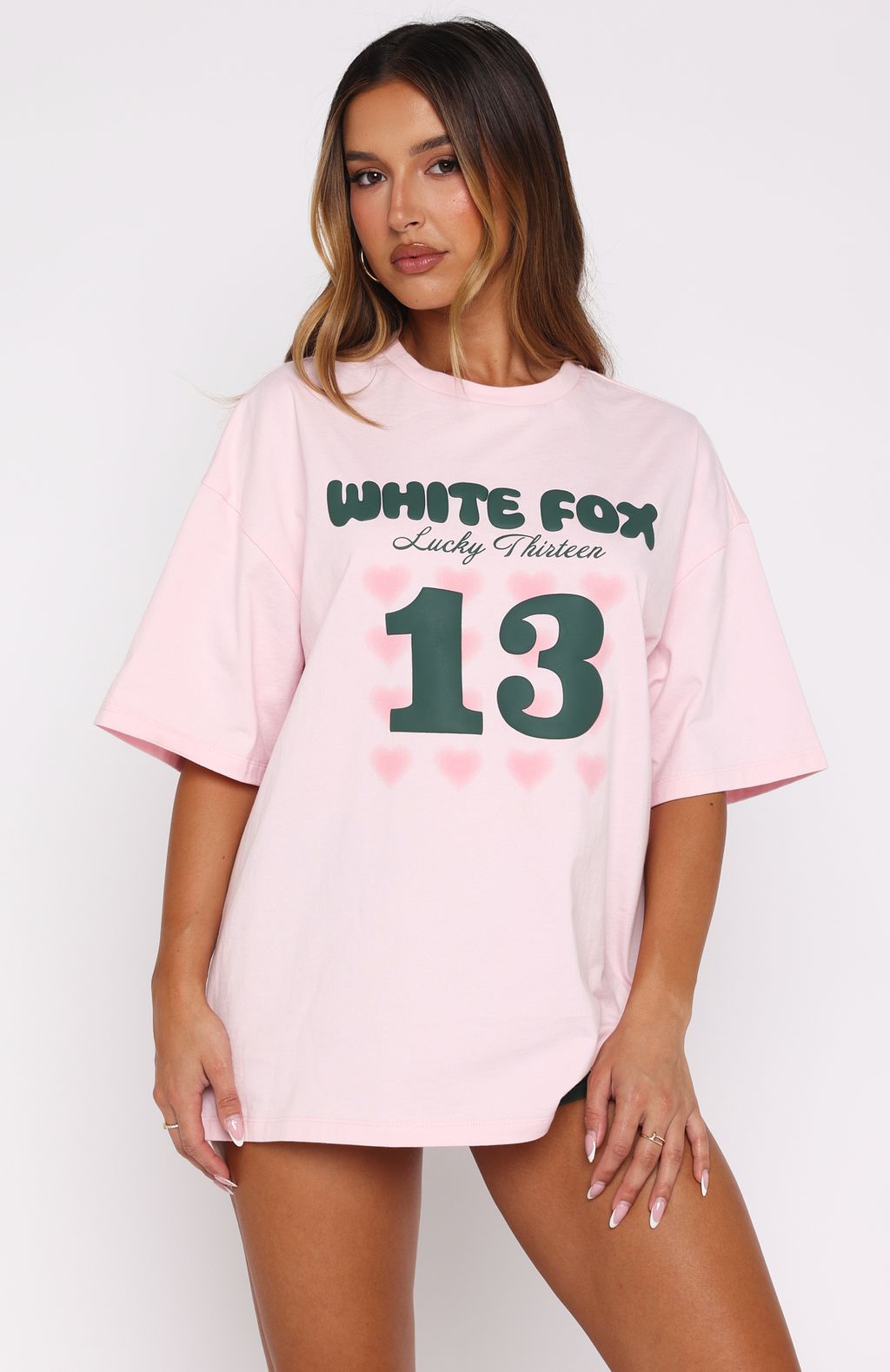 Lucky Thirteen Charise Oversized Tee Soft PinkXXS/XS