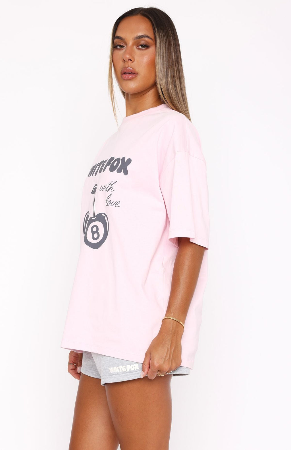 With Love In The Moment Oversized Tee PinkXS/S