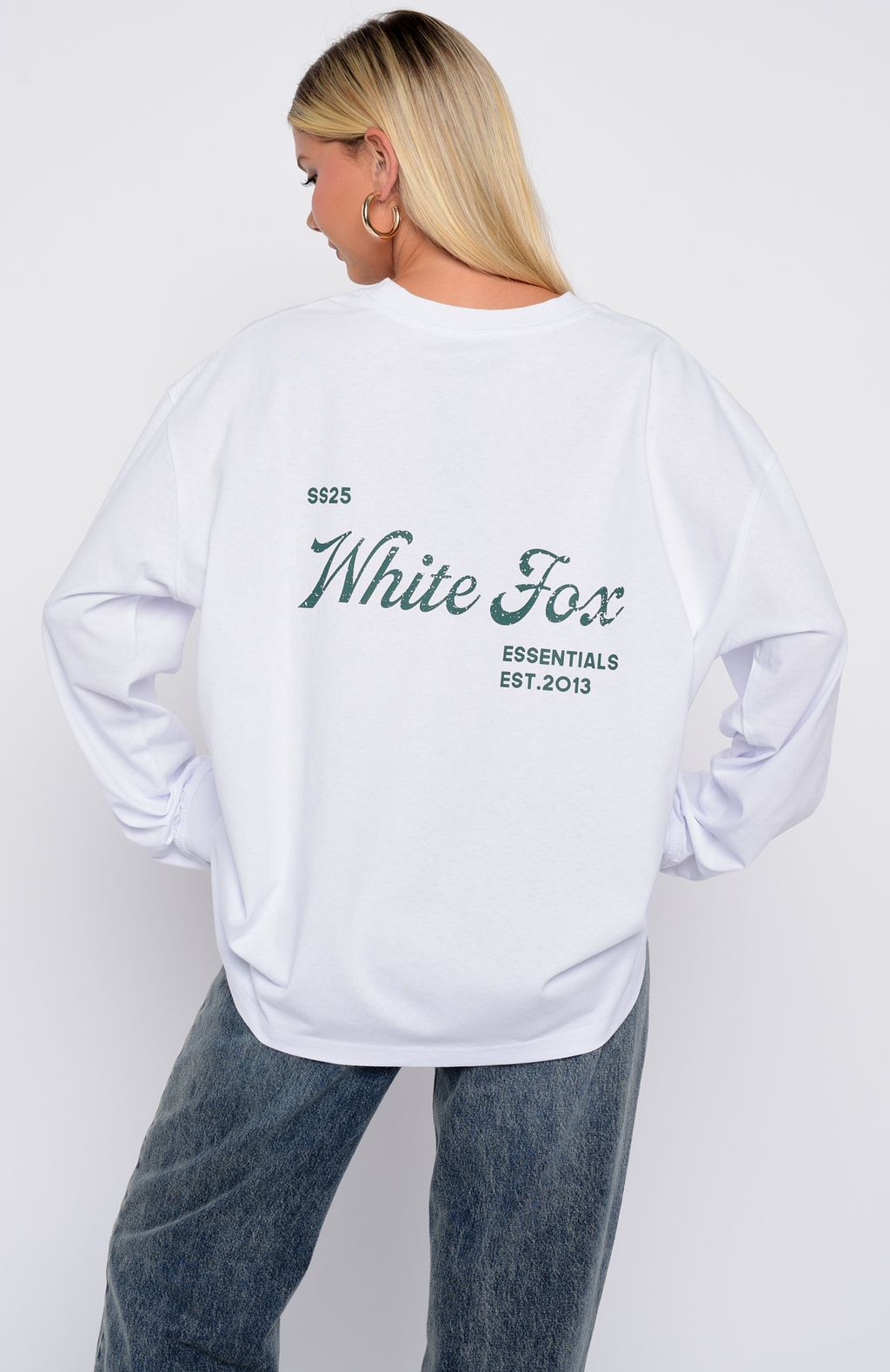 The Good Life Back Long Sleeve Tee WhiteM/L