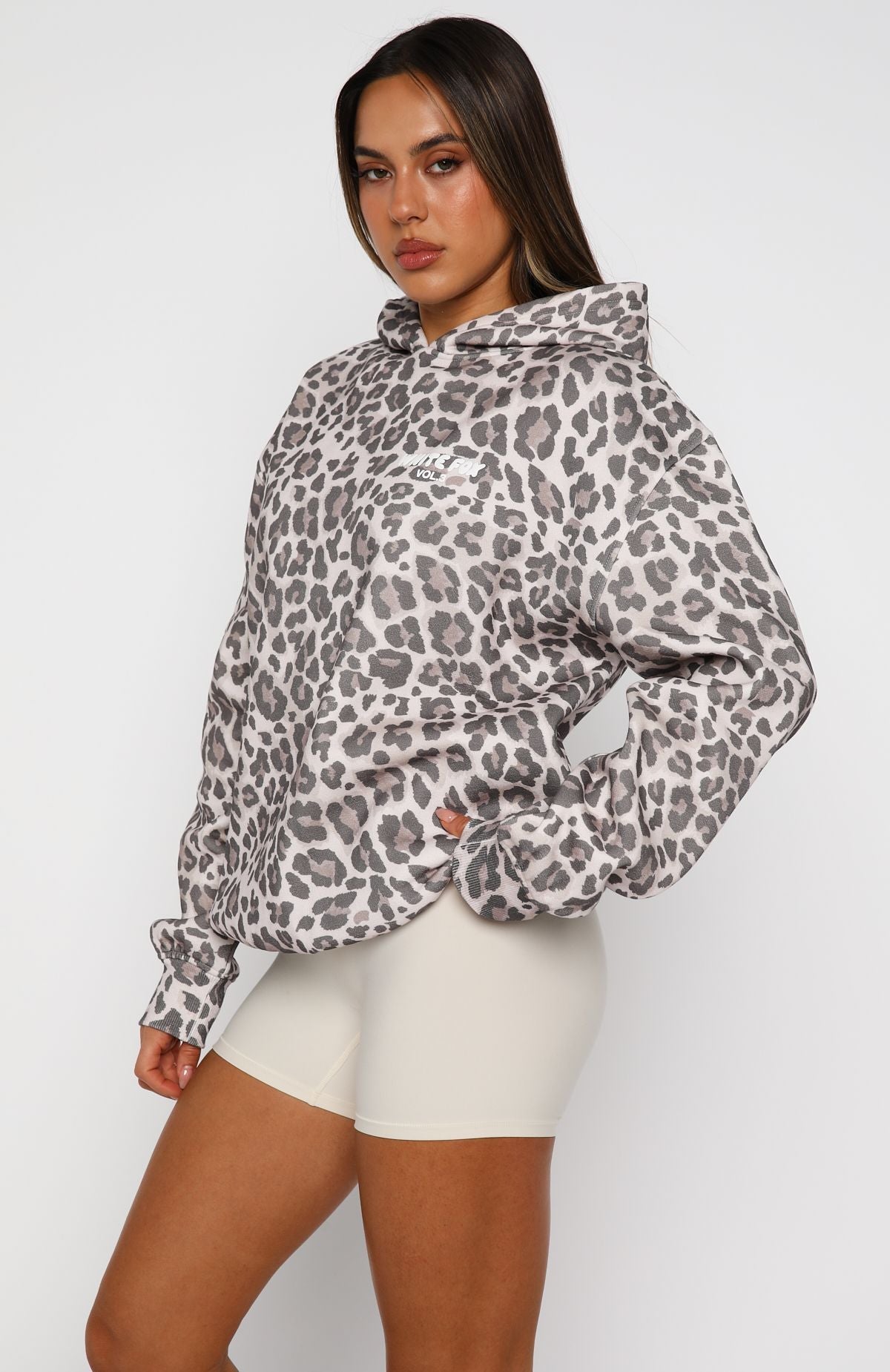 Offstage Printed Oversized Hoodie LeopardXS/S