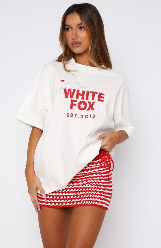 Loving On You Oversized Tee WhiteXS/S