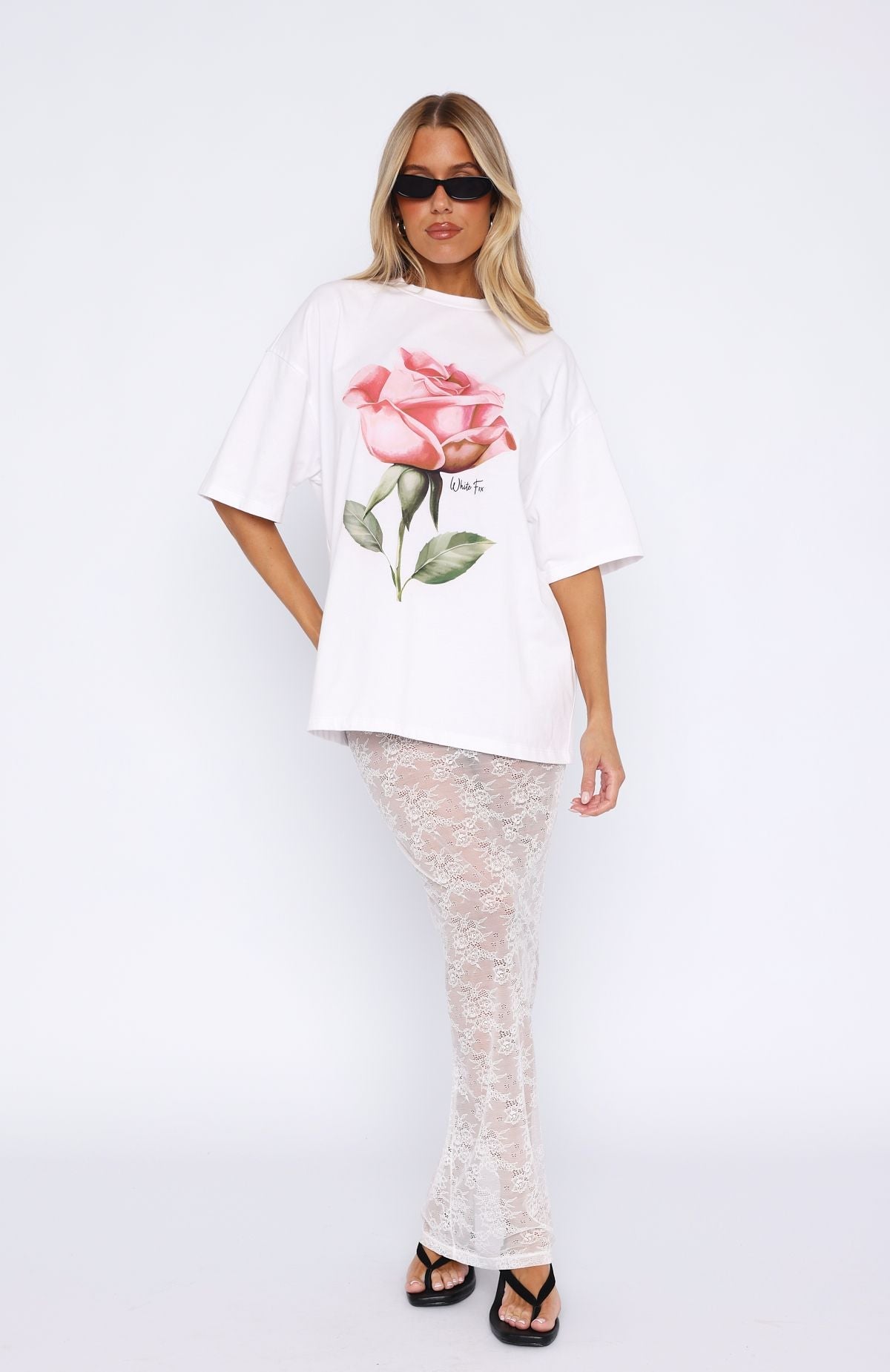 Ride It Out Oversized Tee WhiteM/L
