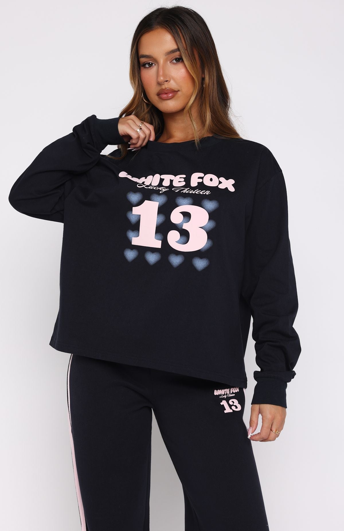 Lucky Thirteen Charise Long Sleeve Tee NavyXXS/XS