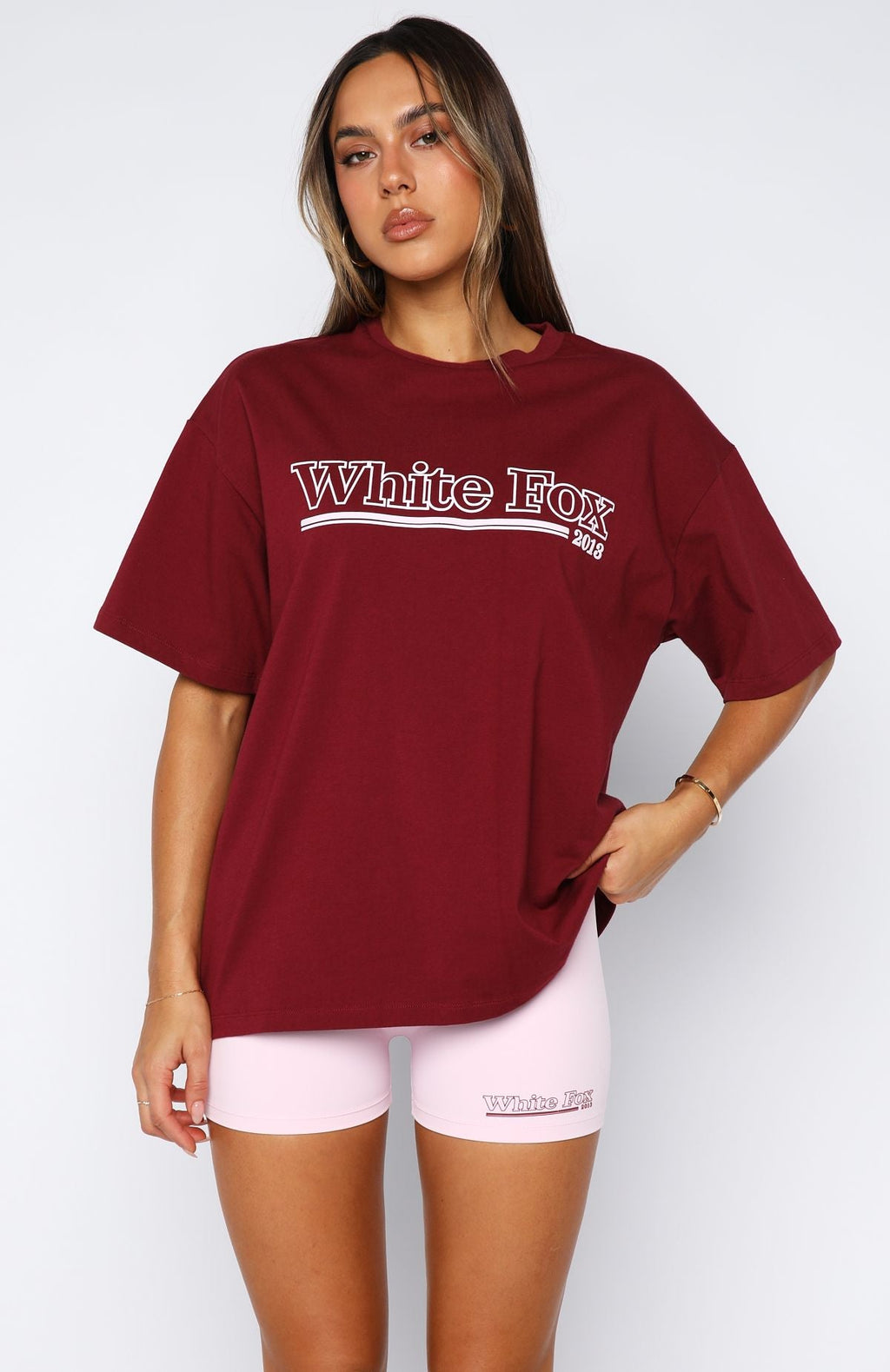 No Hesitation Oversized Tee BurgundyL/XL