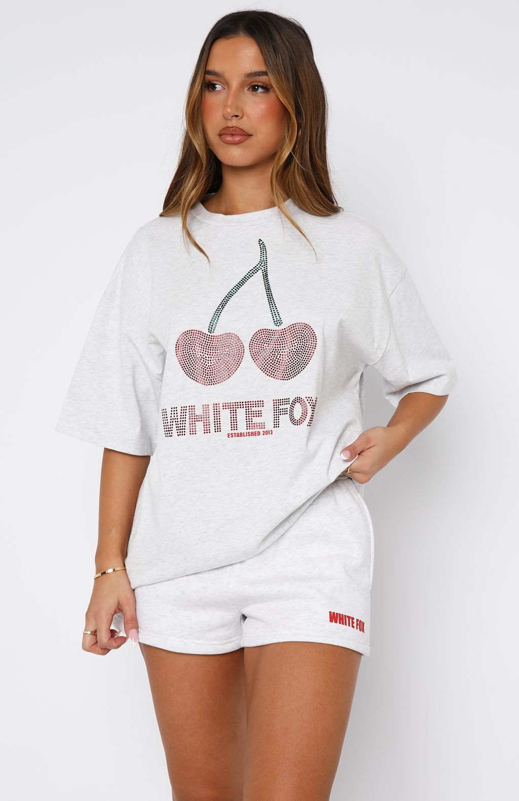 Made With Love Oversized Tee Grey MarleXS/S