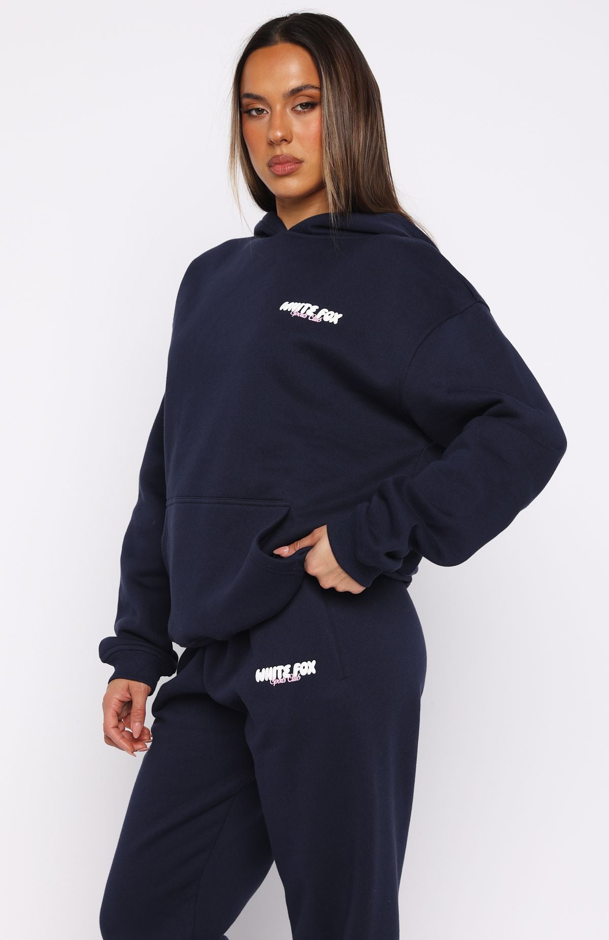Club 14 Trinity Oversized Hoodie NavyS/M