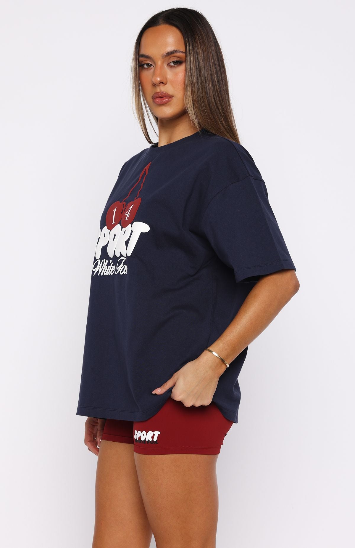 Club 14 Peyton Oversized Tee NavyXS/S