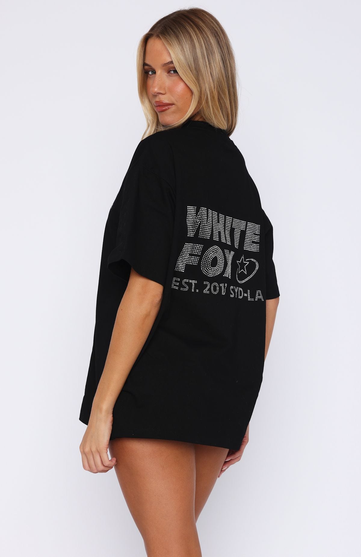 Always Shining Oversized Tee BlackS/M