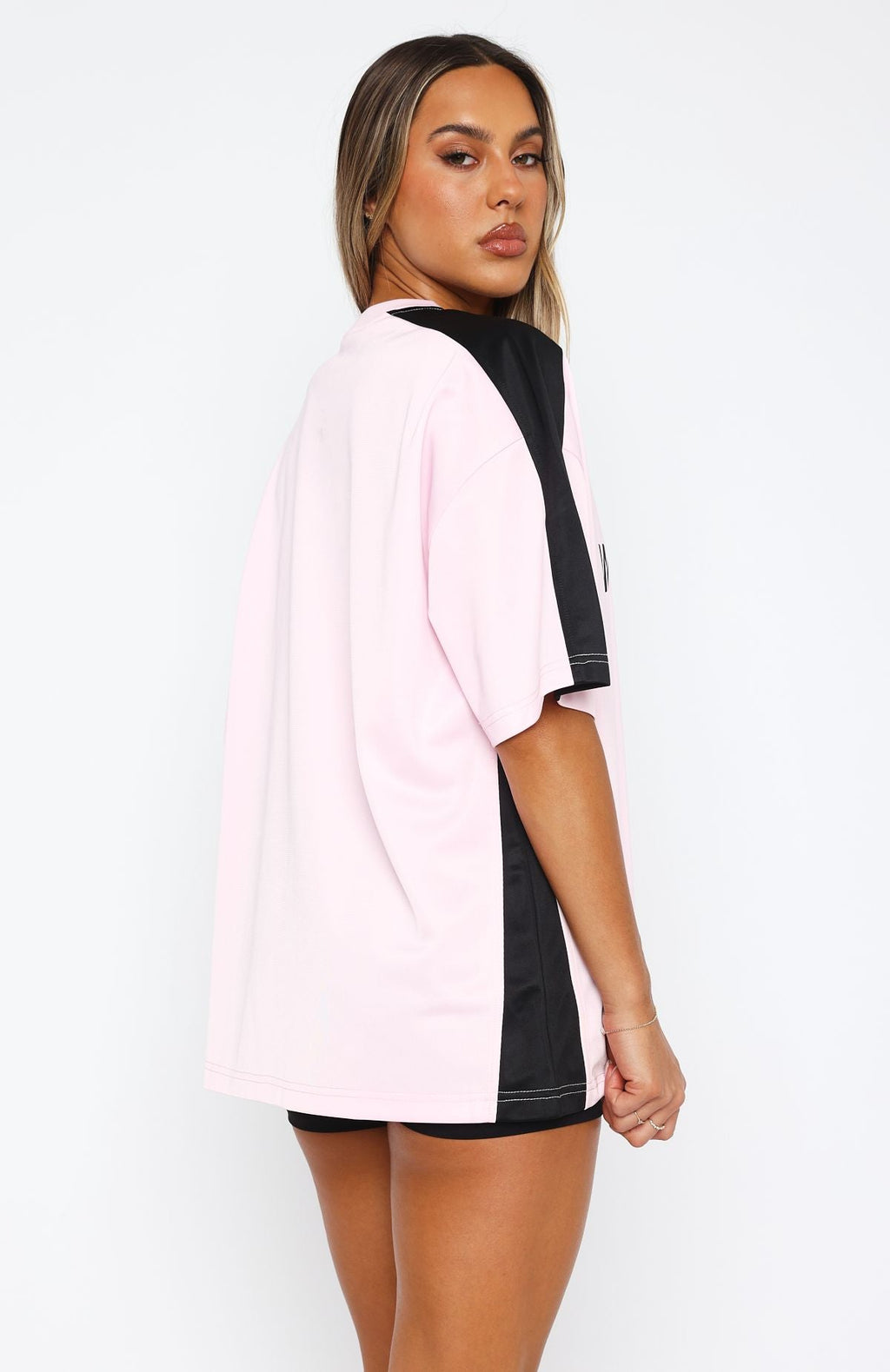 Checking Up On You Oversized Jersey Light PinkS/M