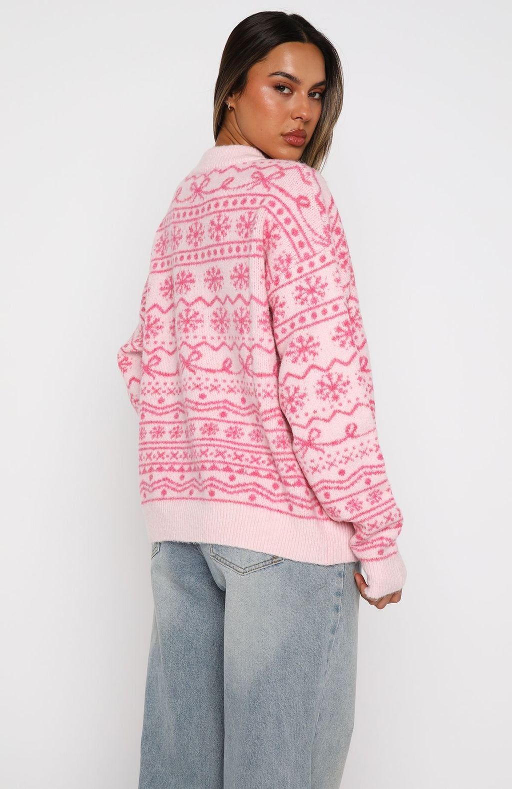 Arctic Fire Knit Sweater Baby PinkL/XL
