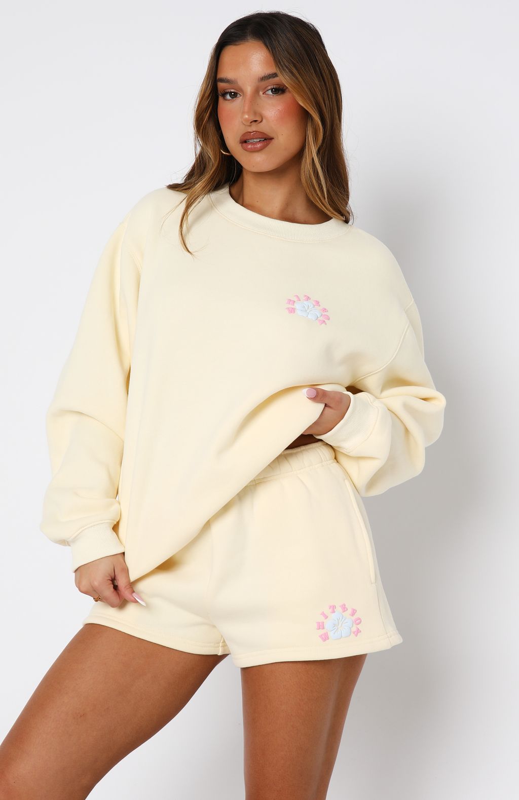Keep Blooming Oversized Sweater LemonXS/S