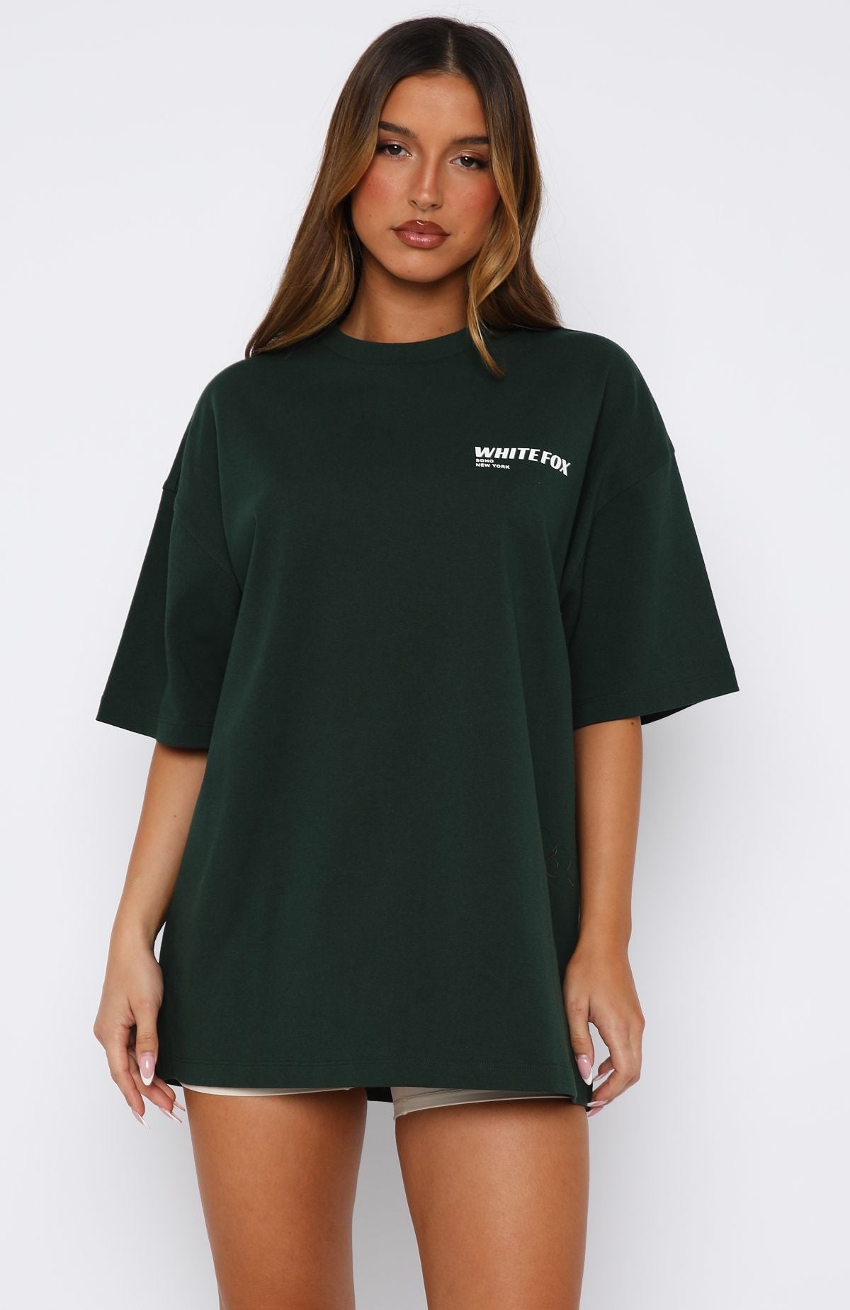 New York Archives Oversized Tee Forest GreenS/M