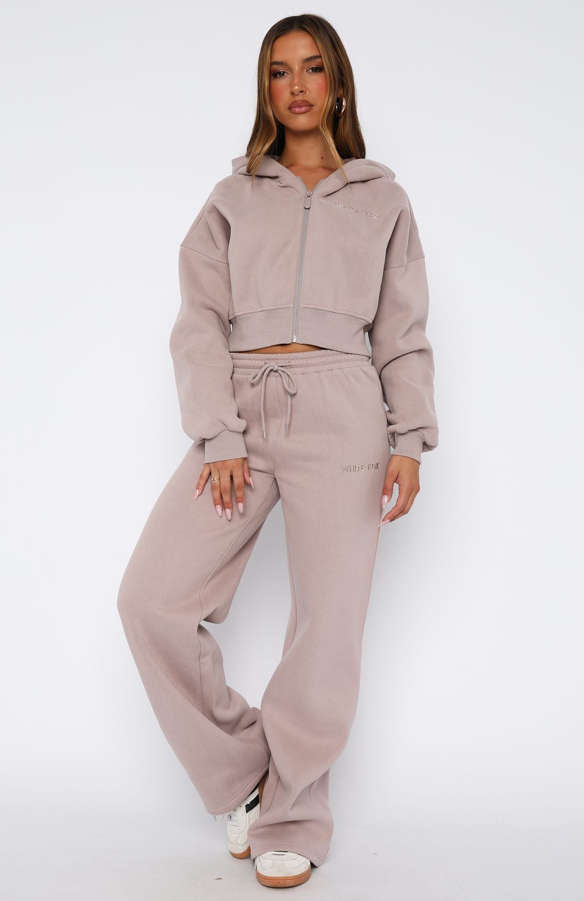 Stay Lifted Cropped Hoodie CinnamonM/L