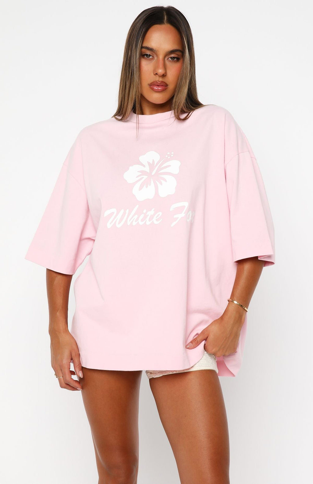 Own Your Glow Oversized Tee PinkXXS/XS