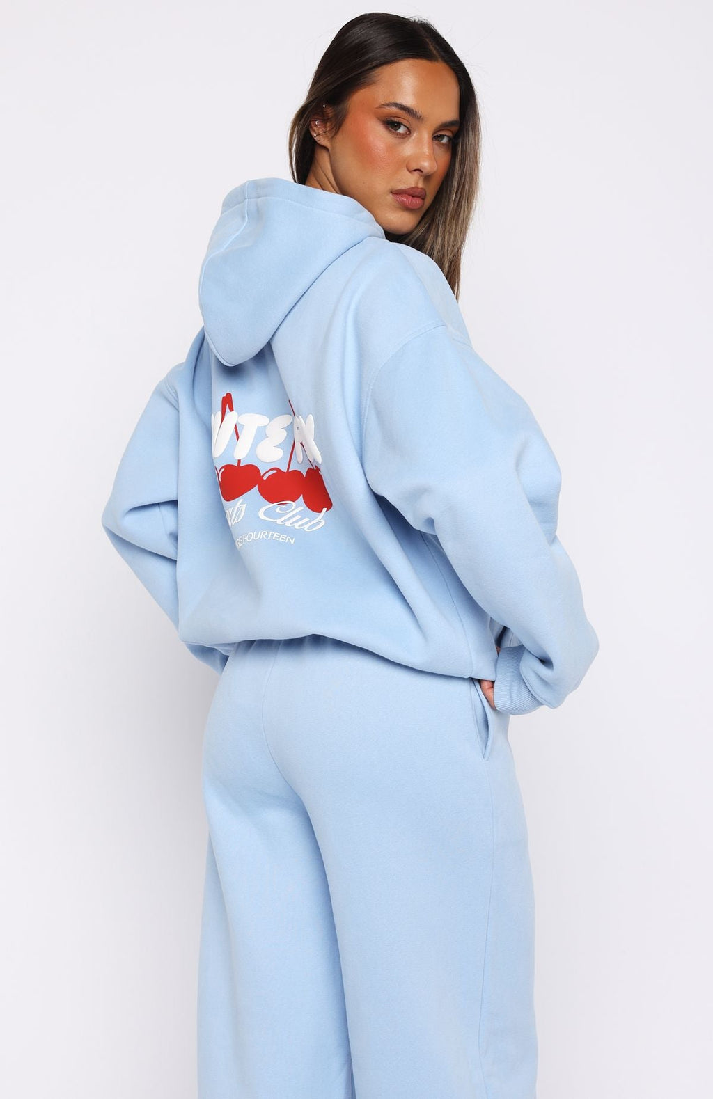 Club 14 Cassie Boxy Hoodie BlueS/M