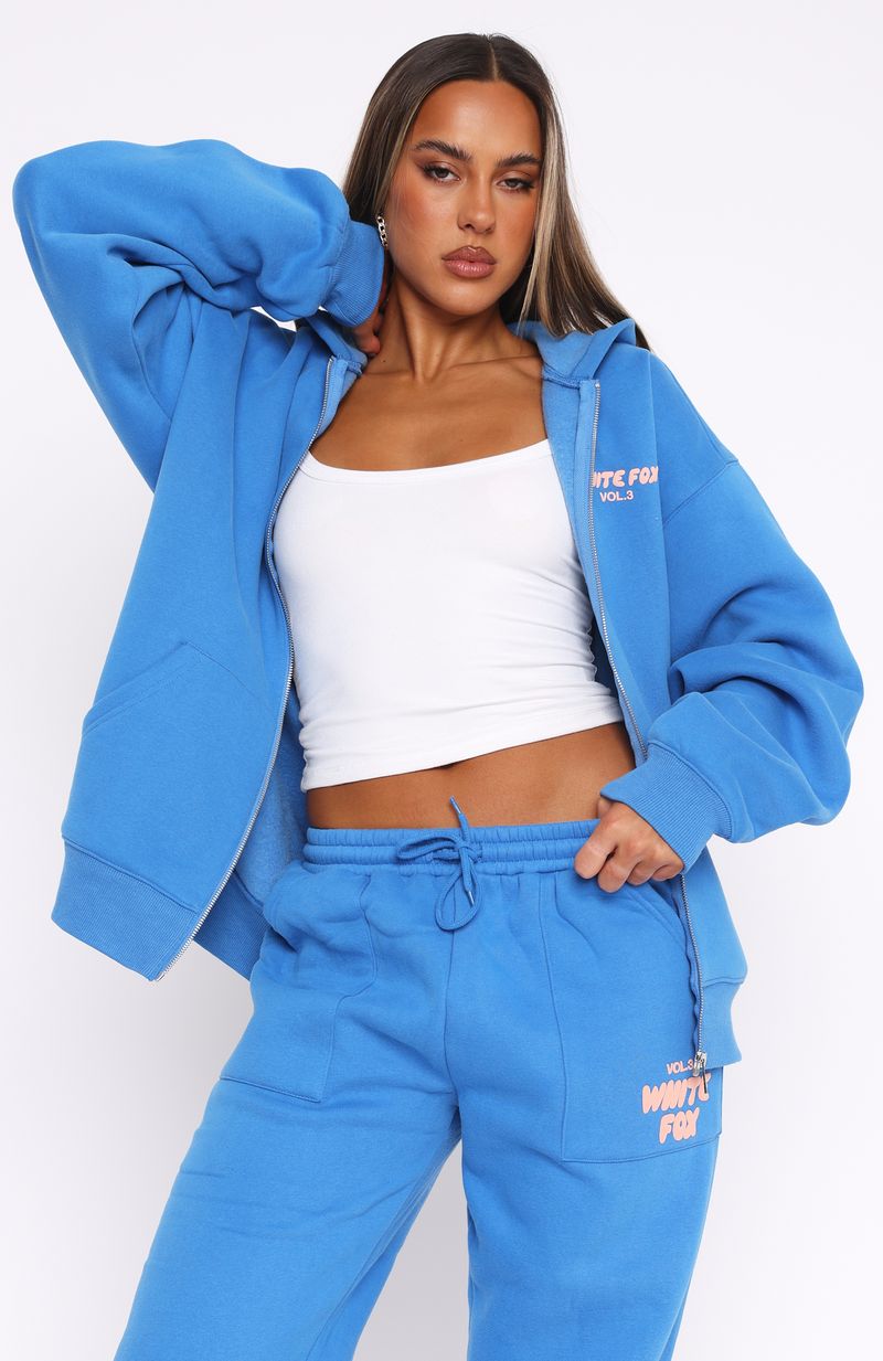 Offstage Zip Front Hoodie AzureXS/S