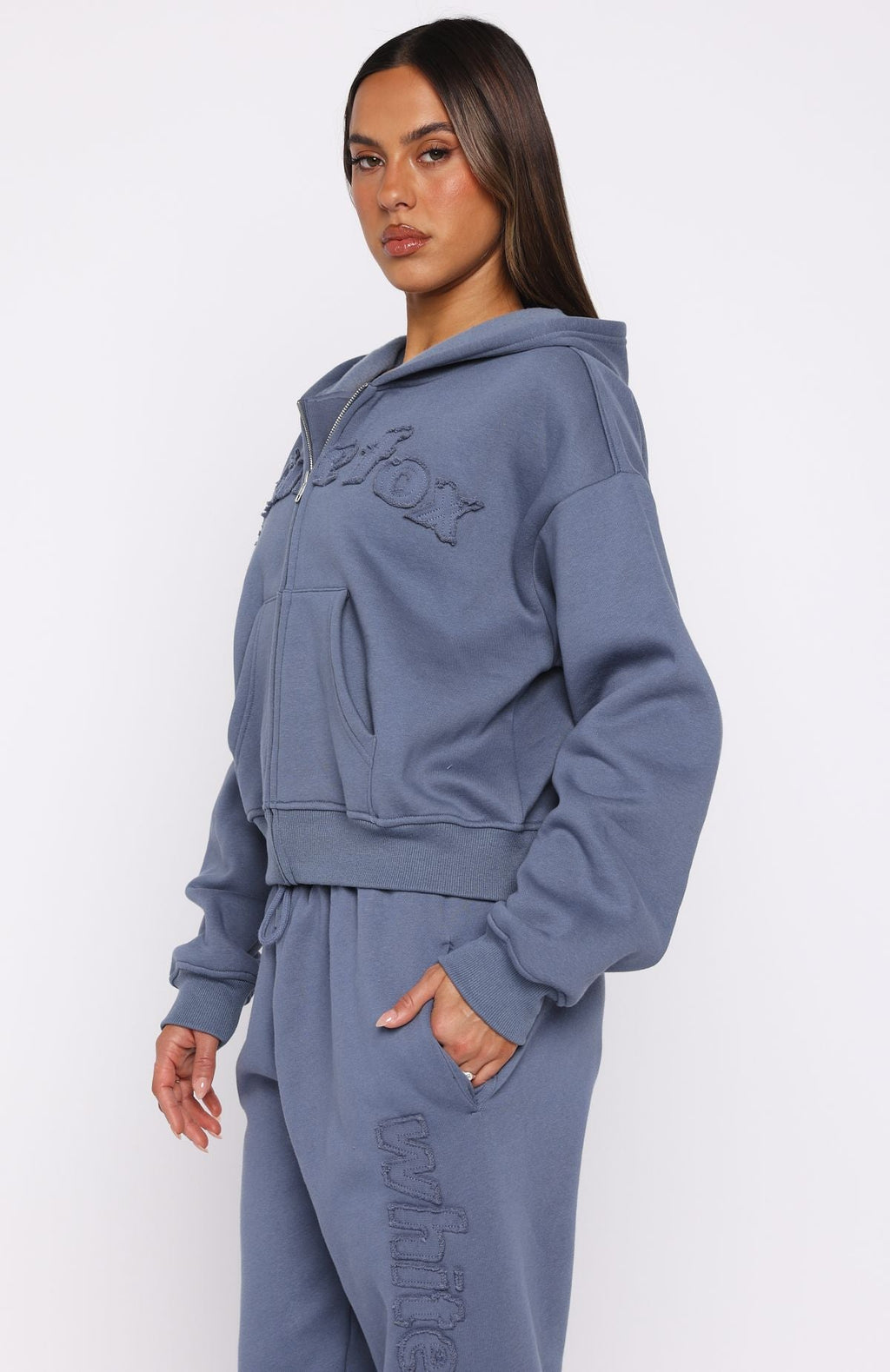 From The Archives Lexi Boxy Zip Front Hoodie OceanXS/S