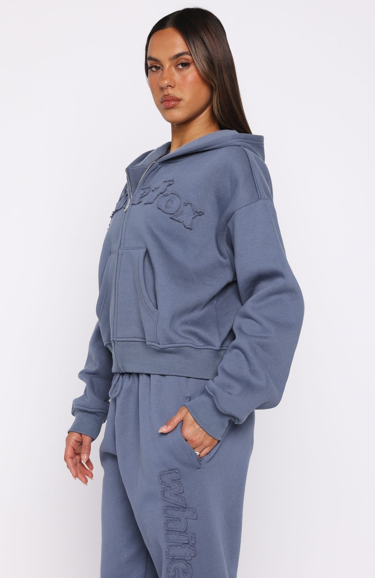 From The Archives Lexi Boxy Zip Front Hoodie OceanXS/S