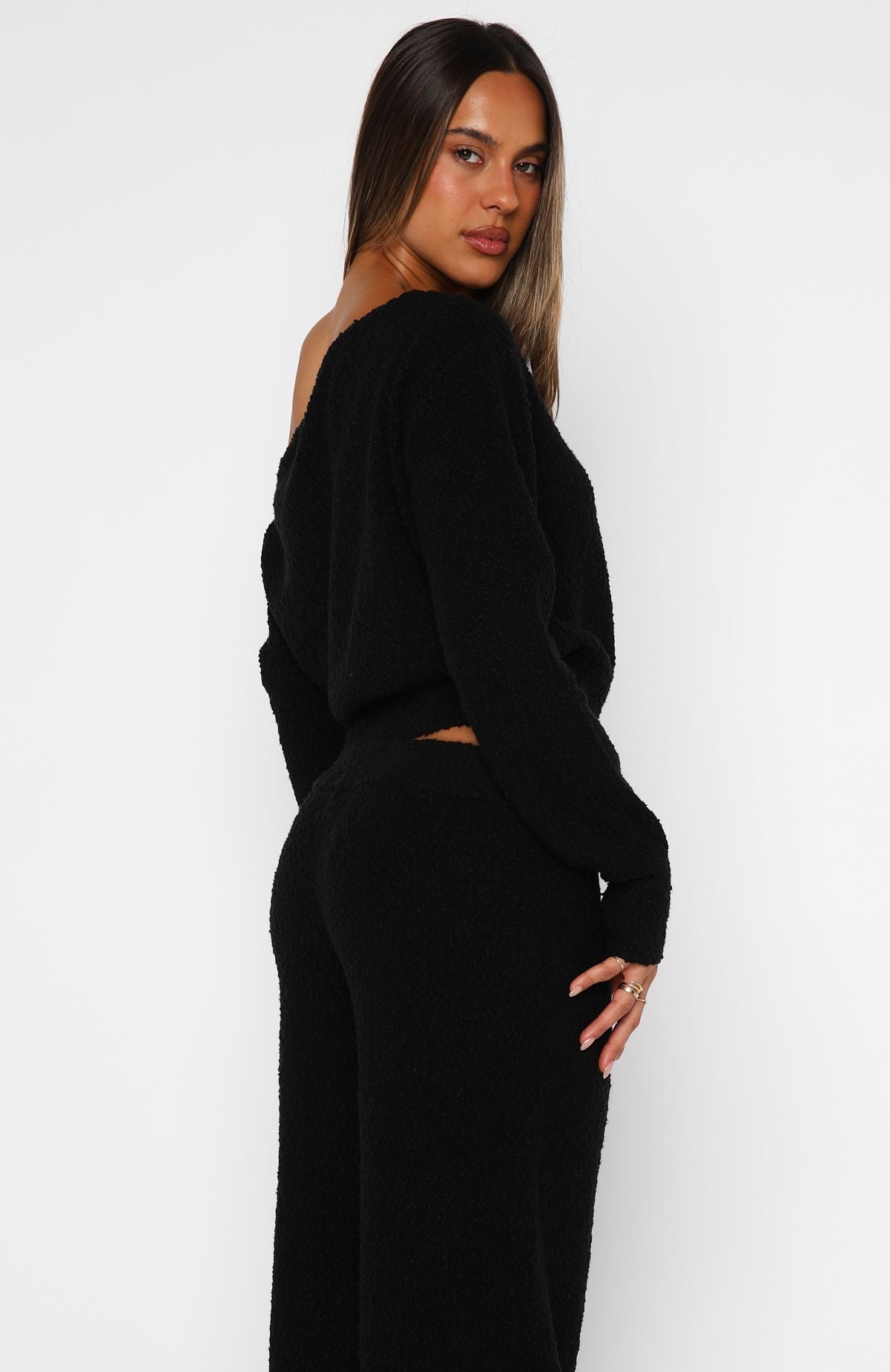 Please Be Mine Knit Sweater BlackM/L