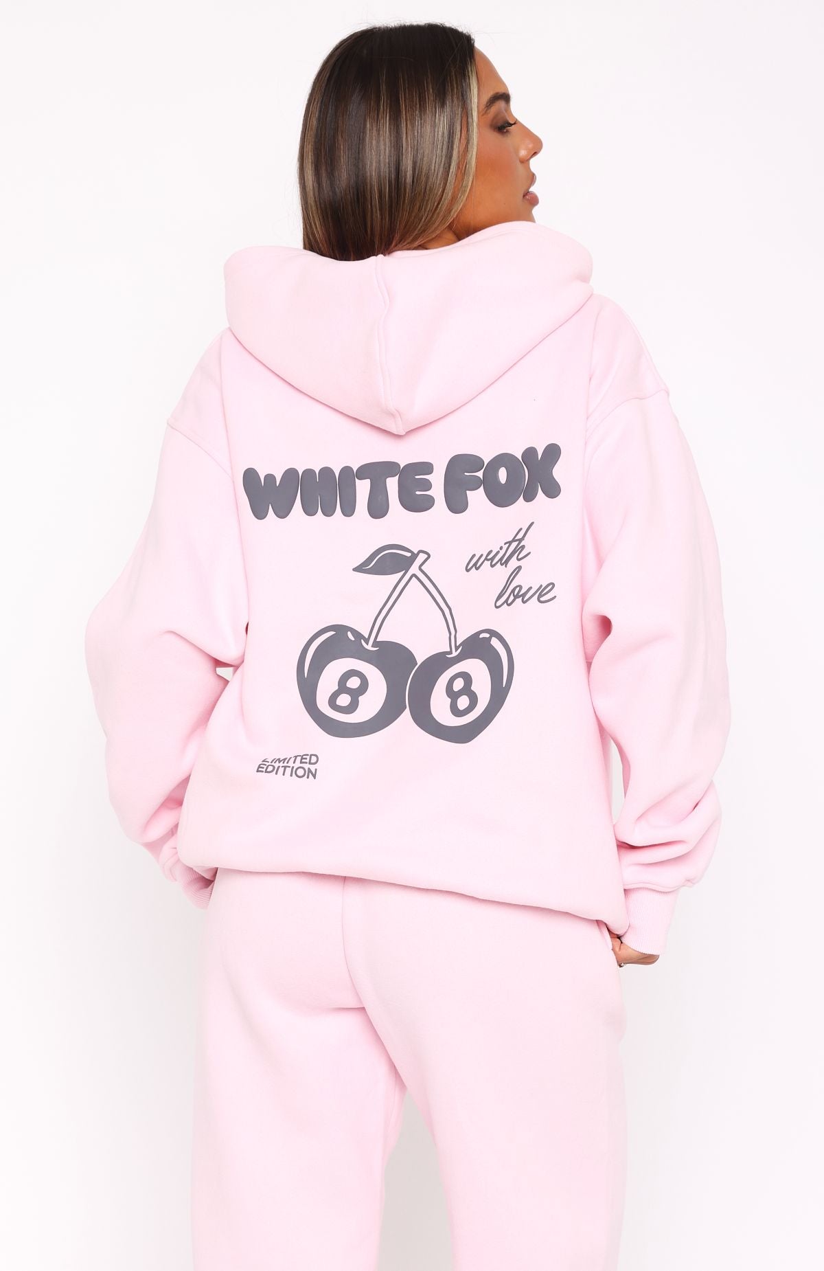 With Love In The Moment Oversized Hoodie PinkS/M
